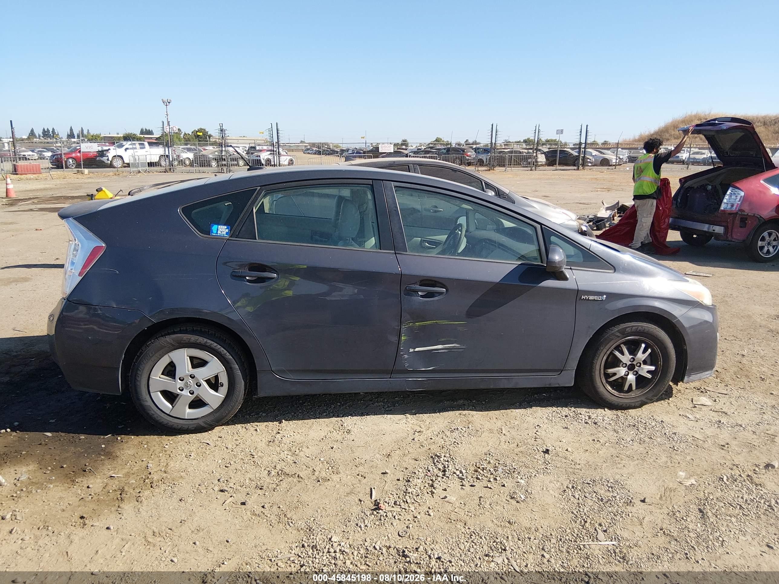 2010 Toyota Prius Iii Gray vin: JTDKN3DU7A0101692