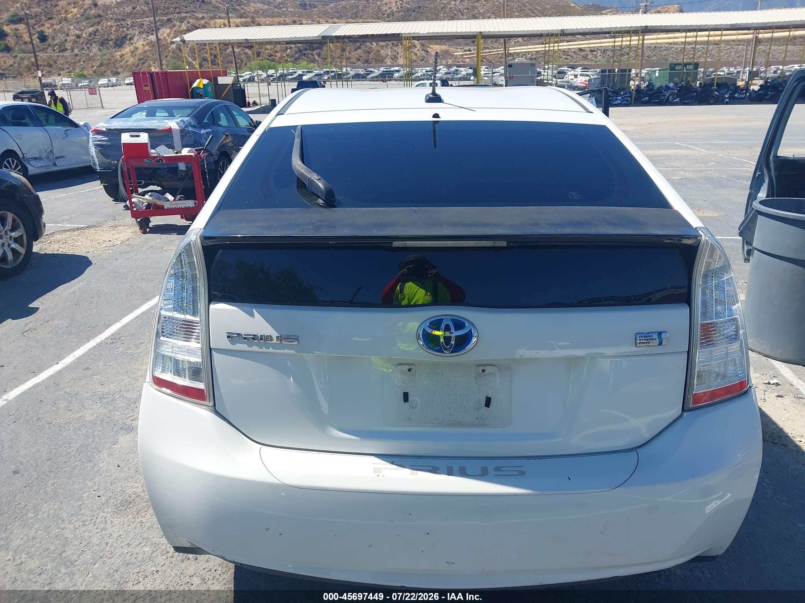 2010 Toyota Prius Iii Белый vin: JTDKN3DU7A0103362