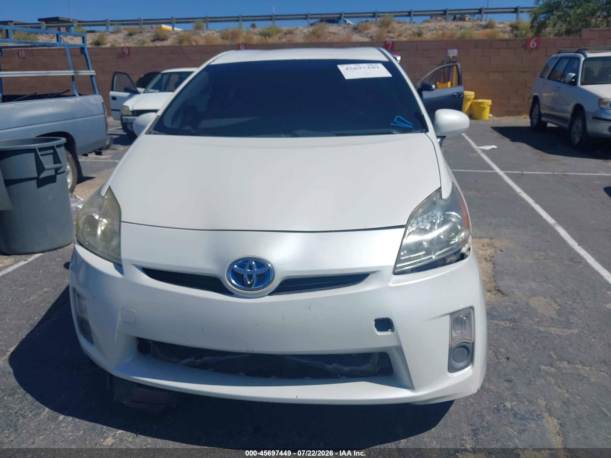 2010 Toyota Prius Iii Белый vin: JTDKN3DU7A0103362