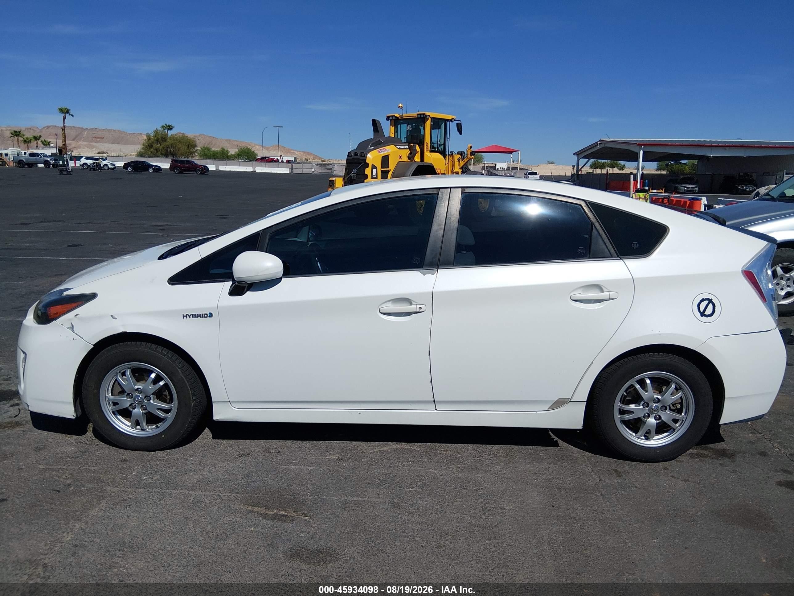 2010 Toyota Prius Ii White vin: JTDKN3DU7A0127306