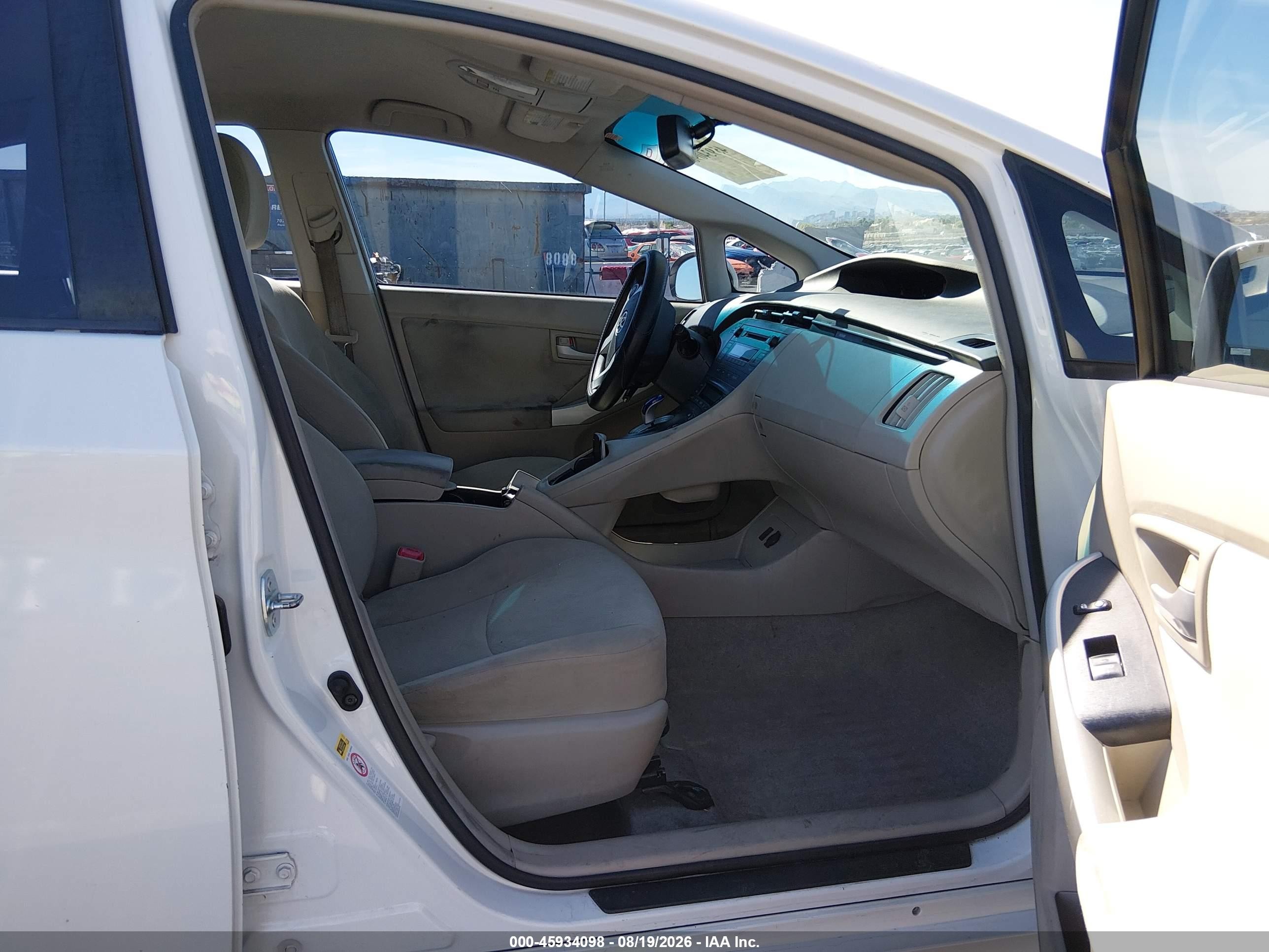 2010 Toyota Prius Ii White vin: JTDKN3DU7A0127306