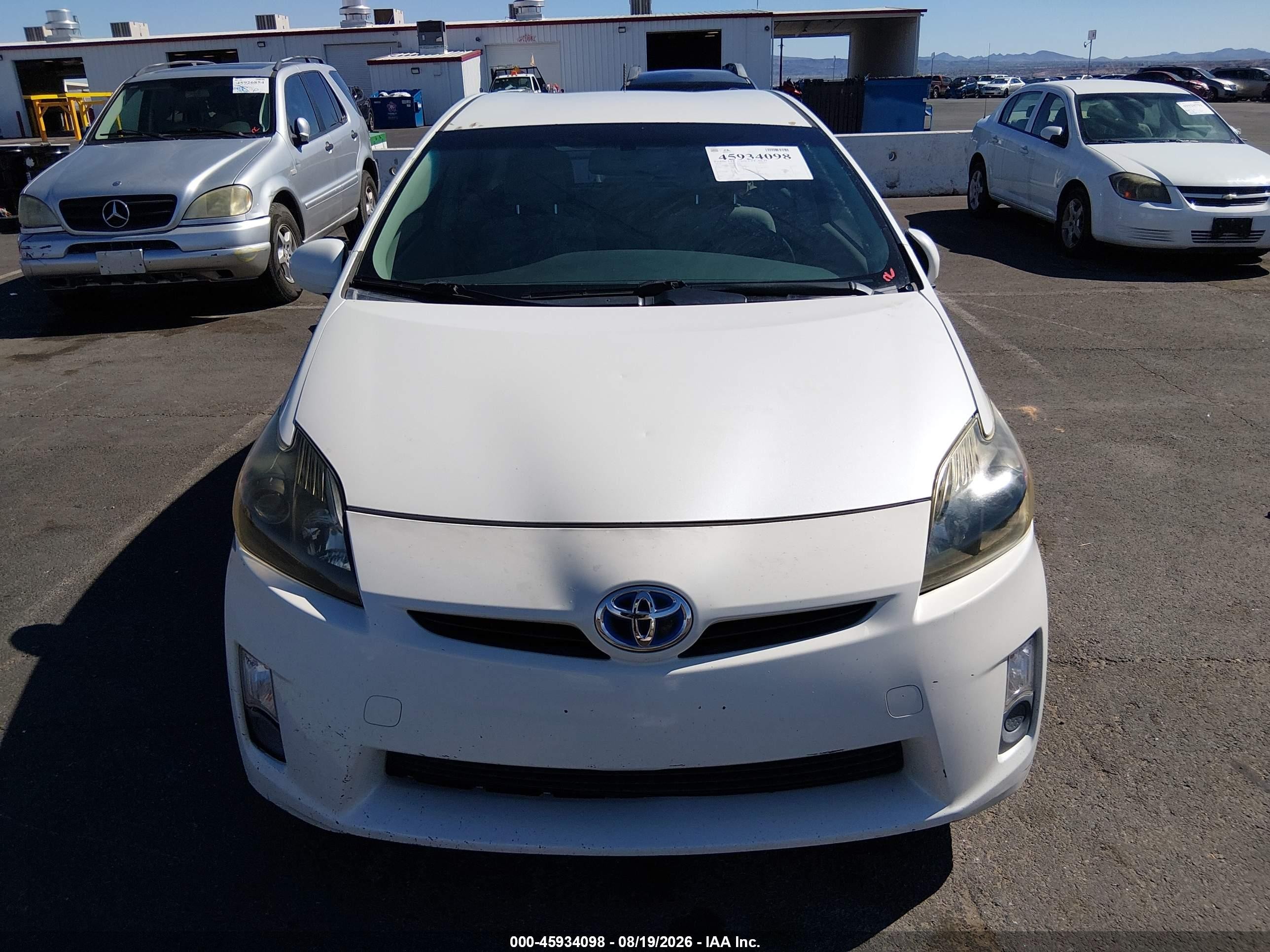 2010 Toyota Prius Ii White vin: JTDKN3DU7A0127306