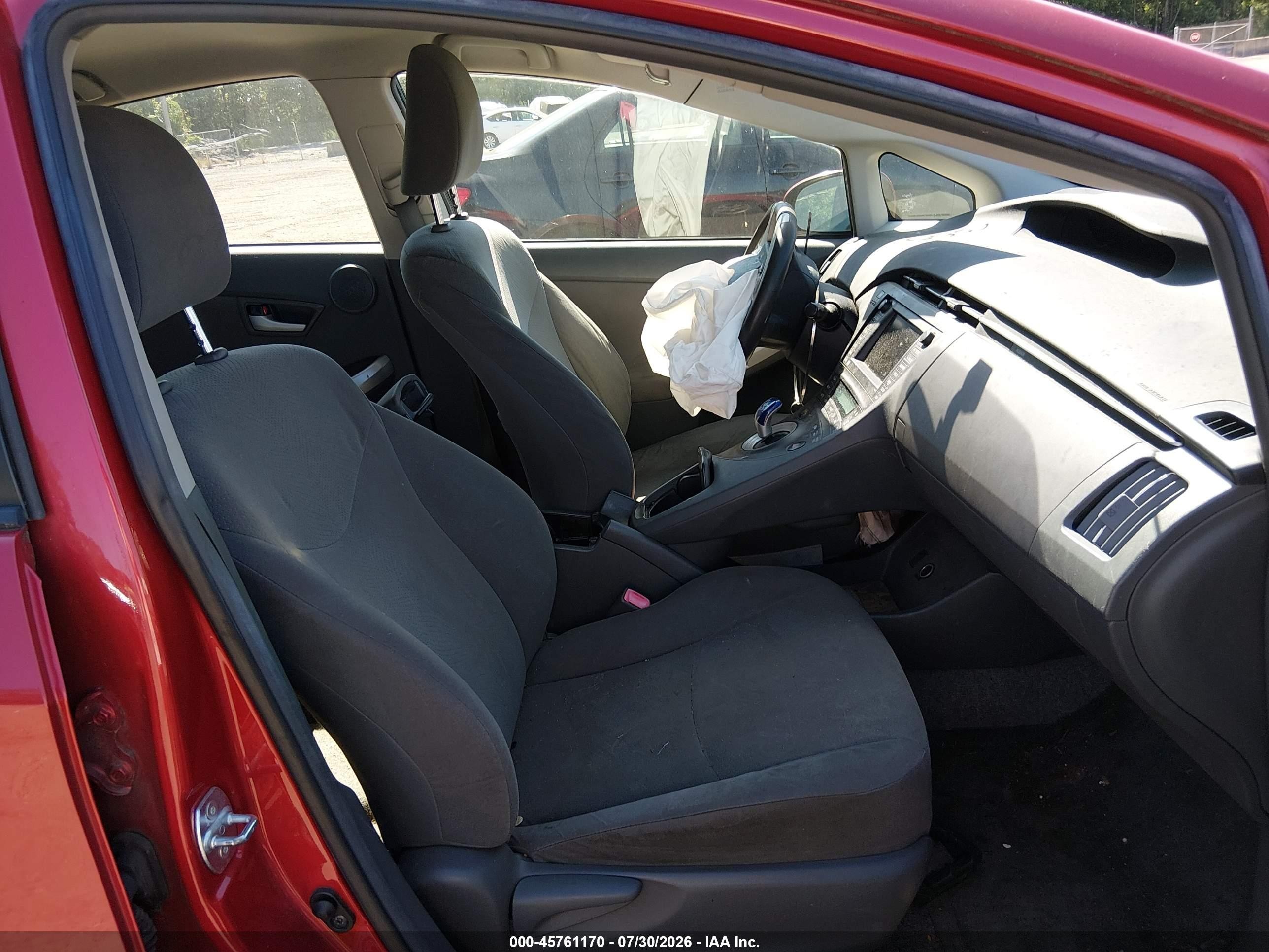 2010 Toyota Prius Iii Red vin: JTDKN3DU7A0164128