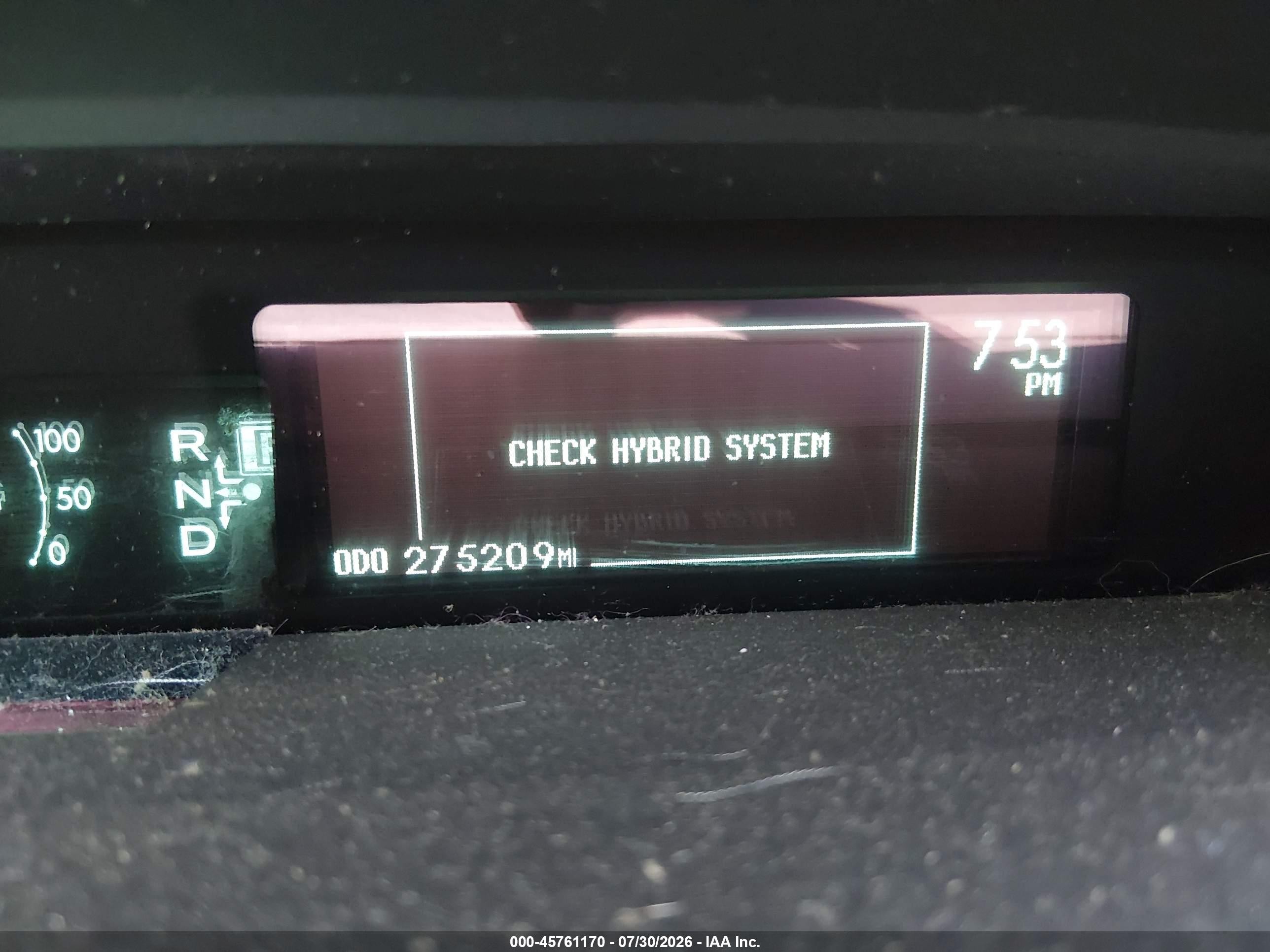2010 Toyota Prius Iii Red vin: JTDKN3DU7A0164128