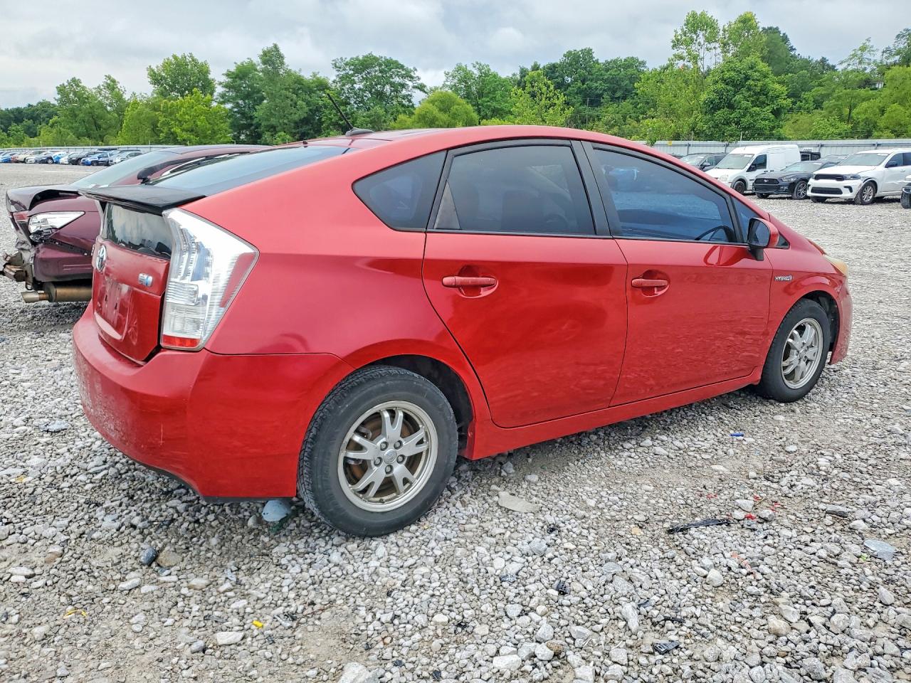 2010 Toyota Prius Ii Red vin: JTDKN3DU7A0192222