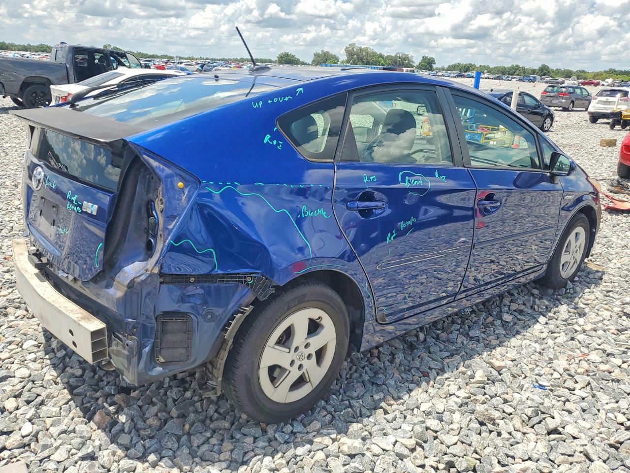 2010 Toyota Prius Iv Синий vin: JTDKN3DU7A0199591