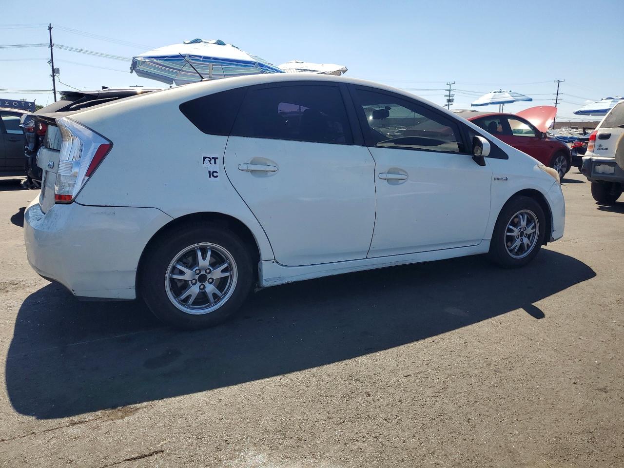 2010 Toyota Prius Ii White vin: JTDKN3DU7A0201632