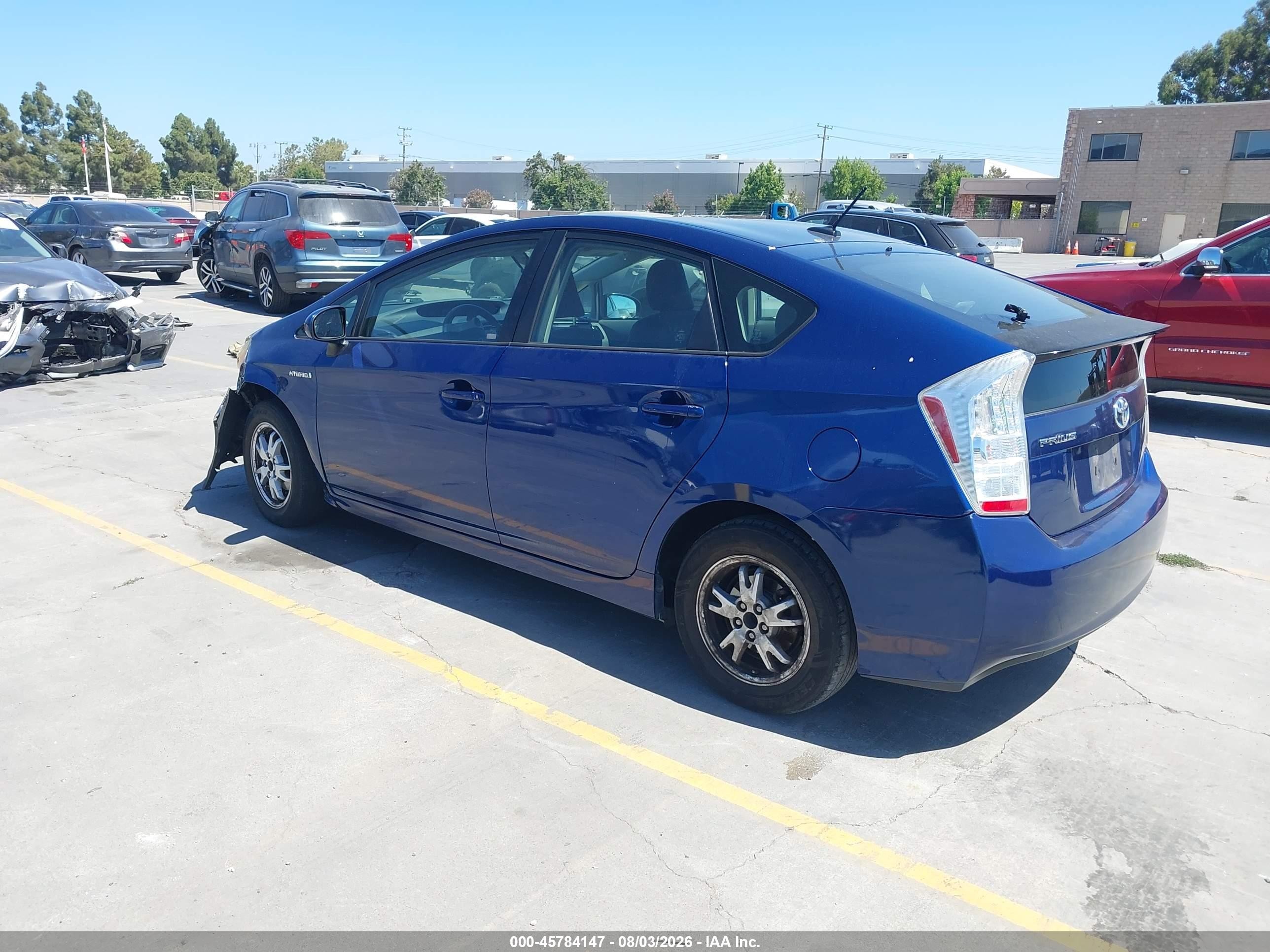 2010 Toyota Prius Ii Blue vin: JTDKN3DU7A0213733