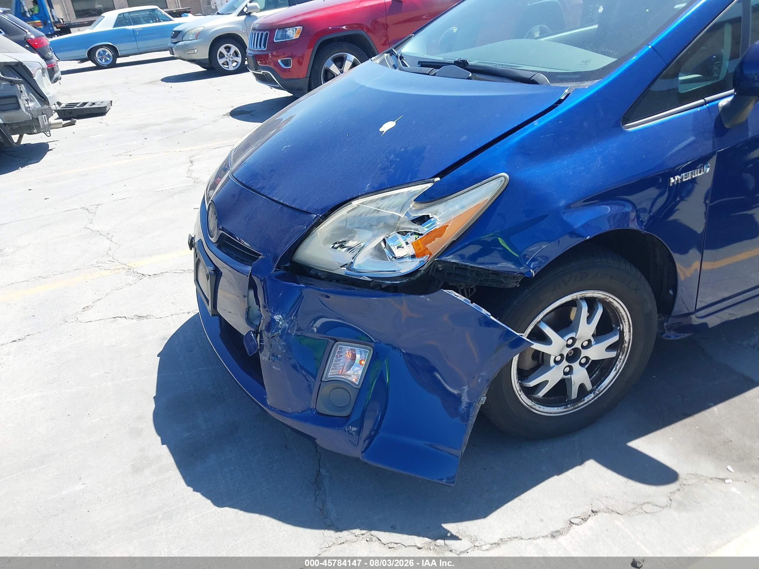 2010 Toyota Prius Ii Blue vin: JTDKN3DU7A0213733