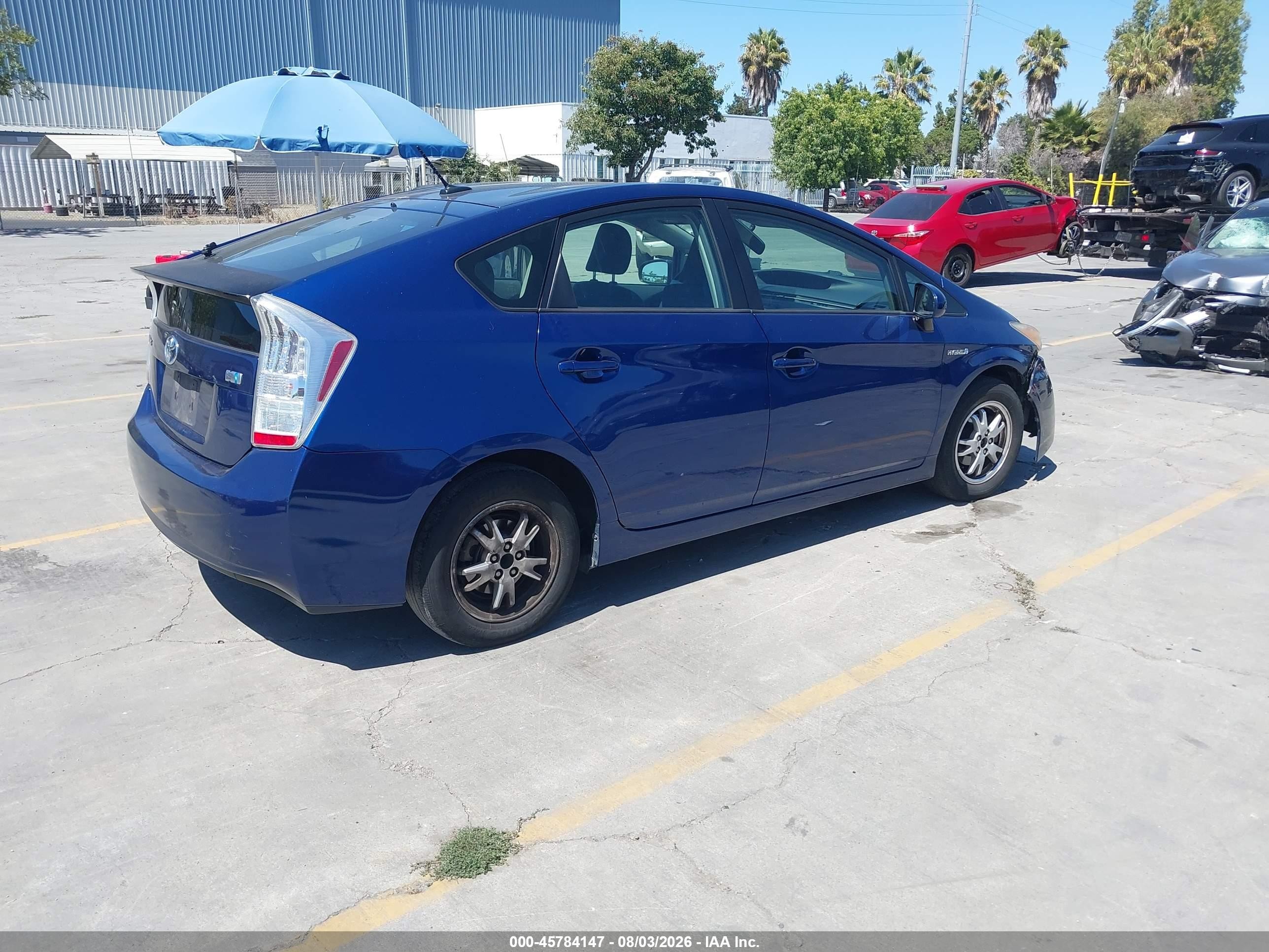 2010 Toyota Prius Ii Blue vin: JTDKN3DU7A0213733