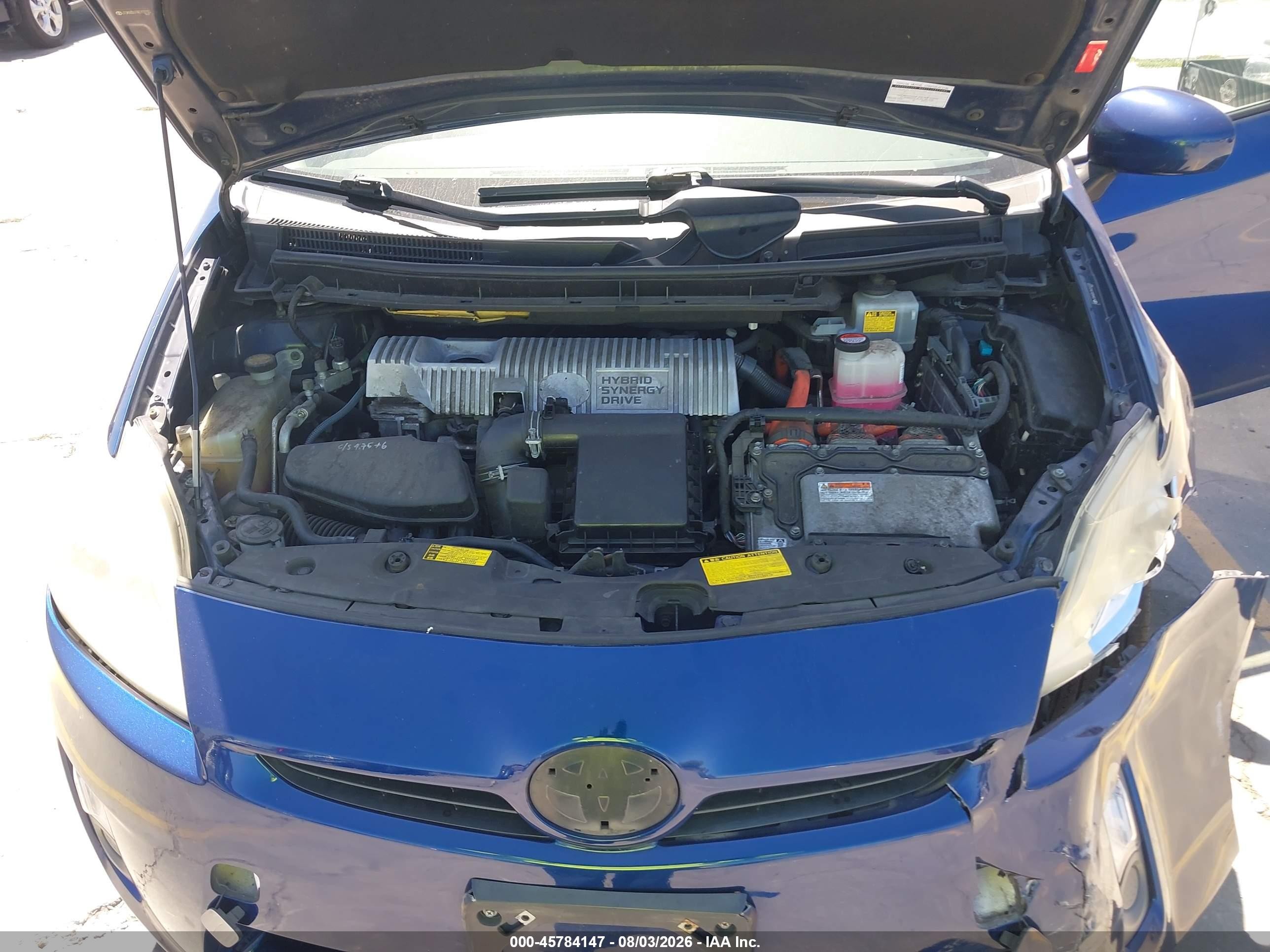 2010 Toyota Prius Ii Blue vin: JTDKN3DU7A0213733
