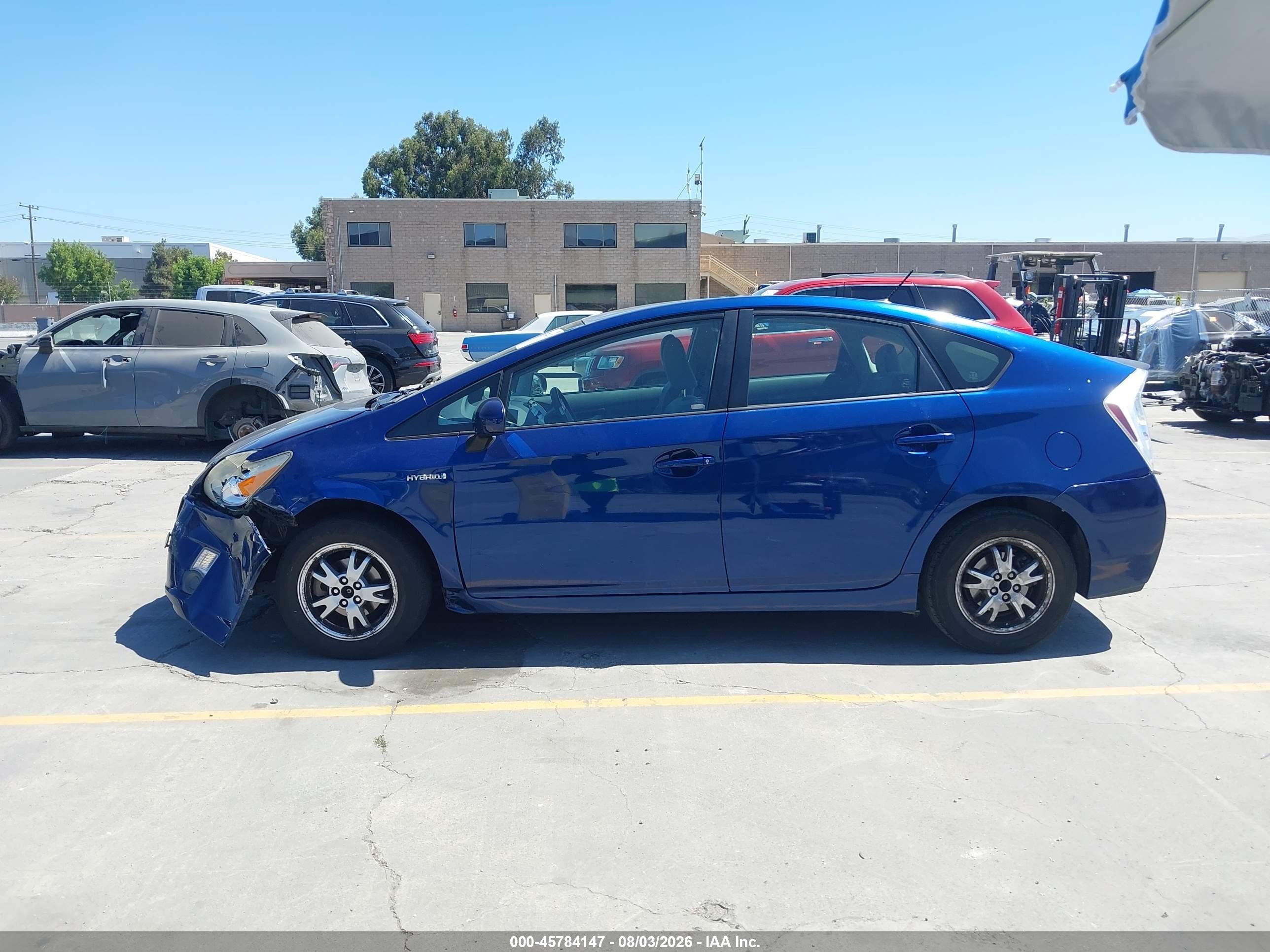 2010 Toyota Prius Ii Blue vin: JTDKN3DU7A0213733