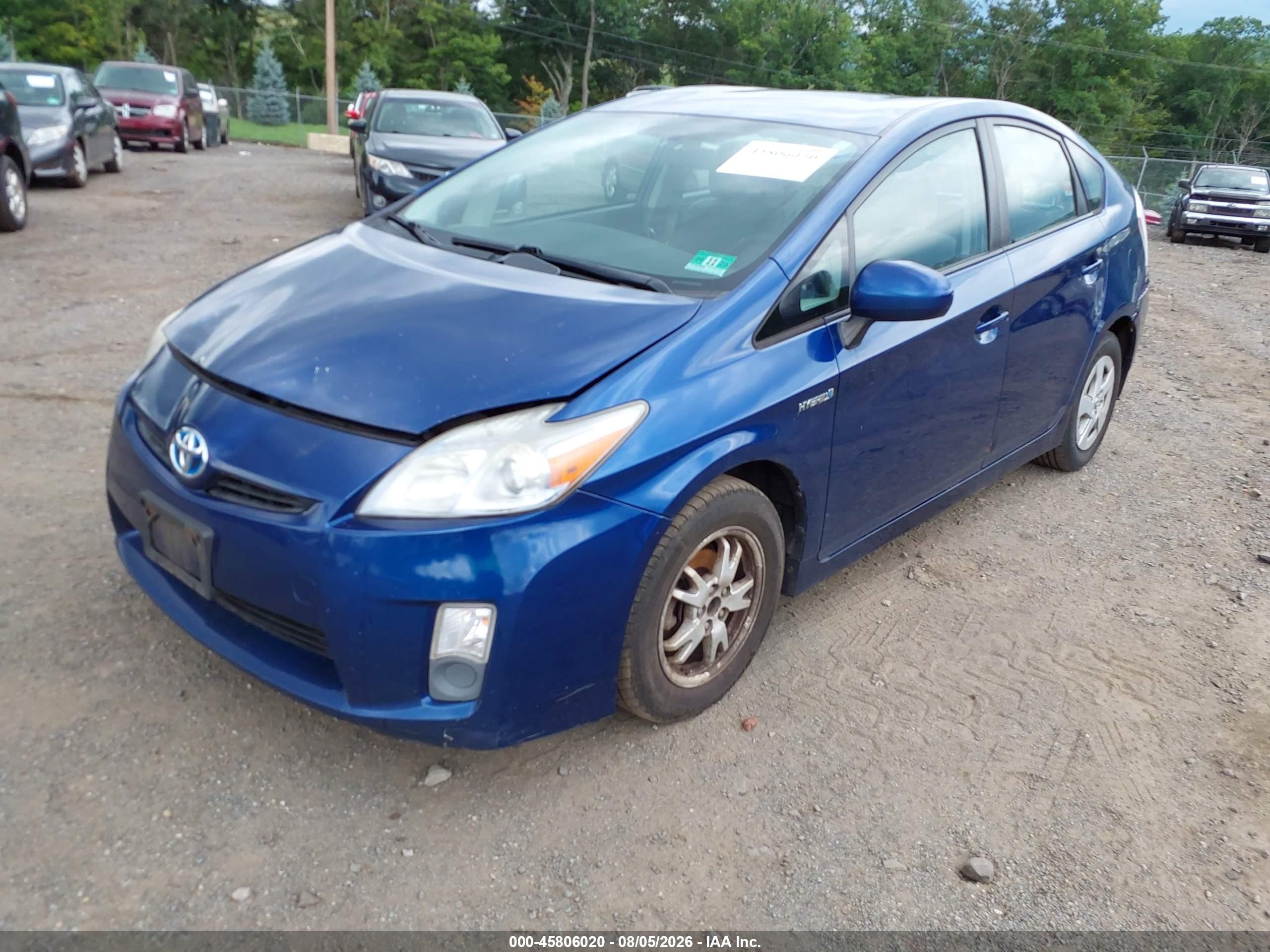 2010 Toyota Prius Ii Blue vin: JTDKN3DU7A0218656