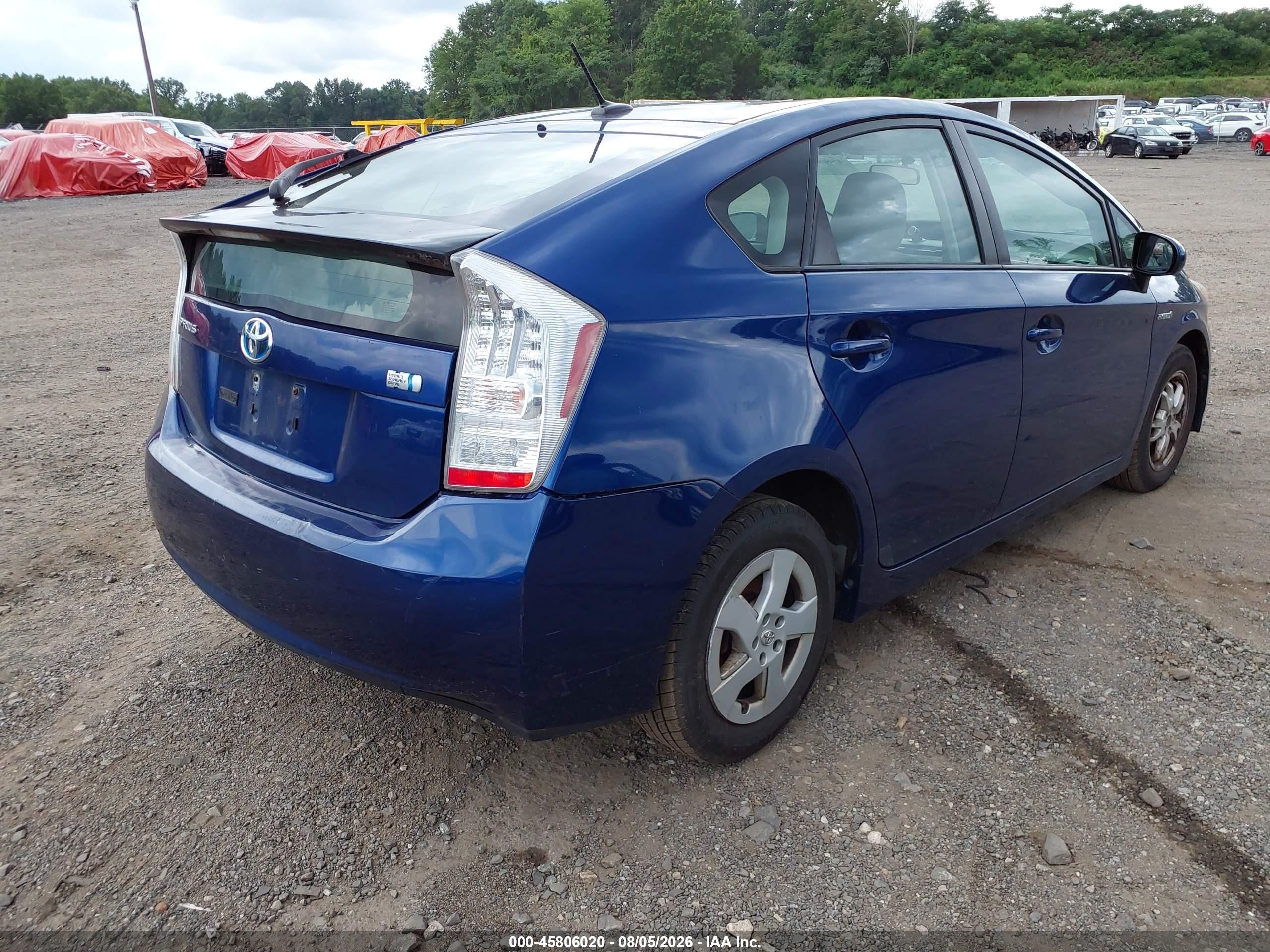 2010 Toyota Prius Ii Blue vin: JTDKN3DU7A0218656