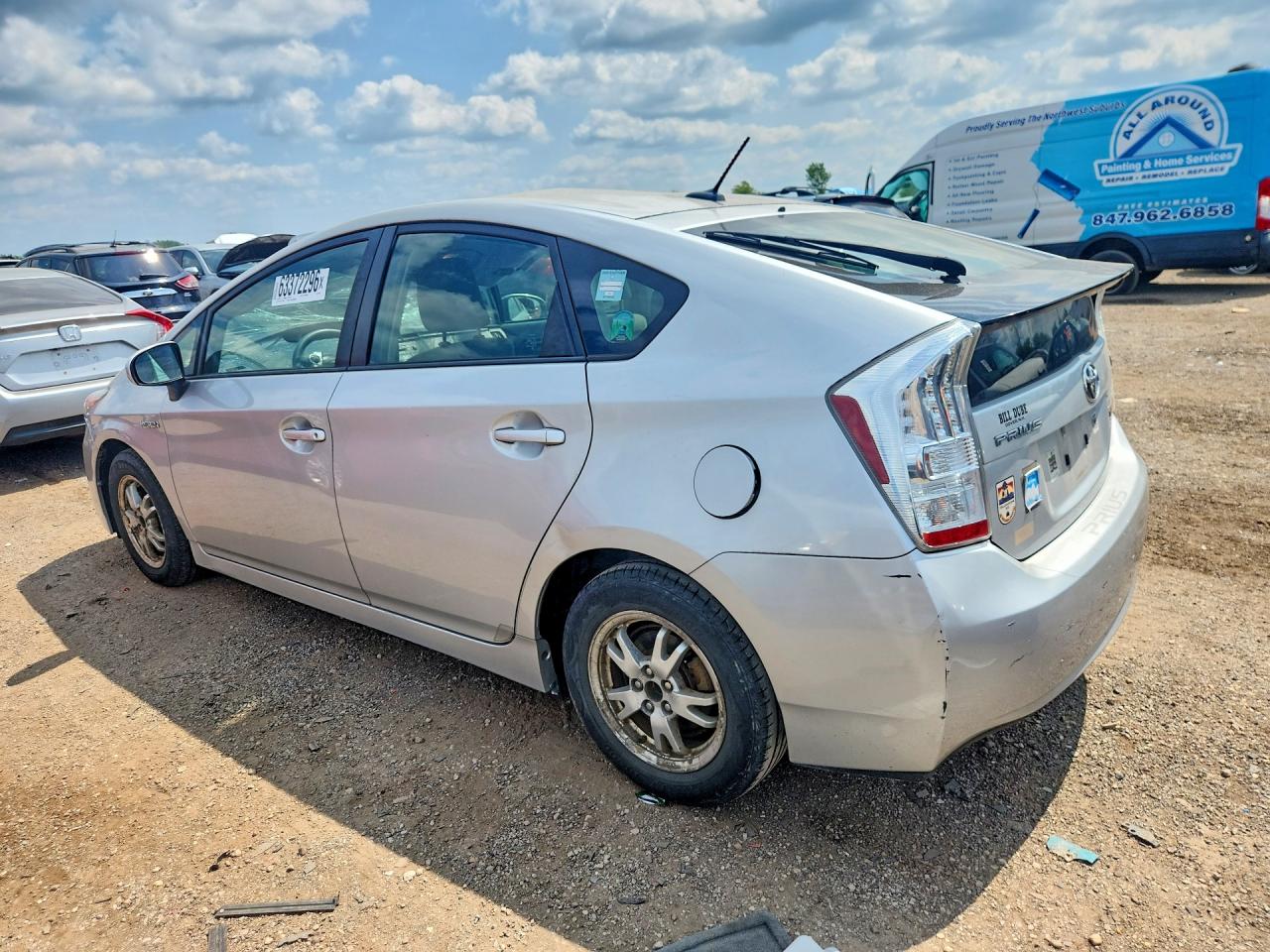 2010 Toyota Prius Ii Серебряный vin: JTDKN3DU7A0220228