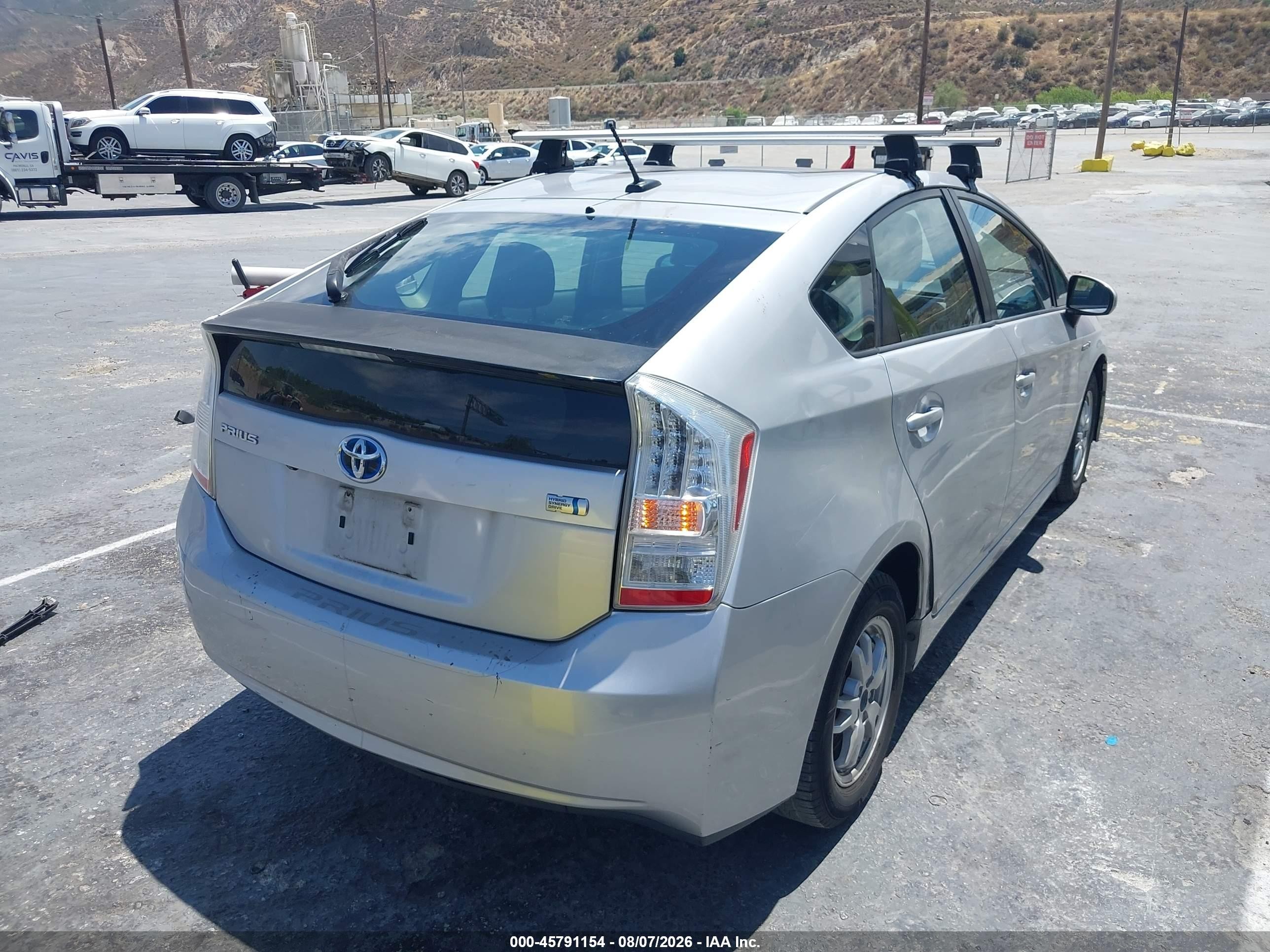 2010 Toyota Prius Iii Серый vin: JTDKN3DU7A1291066
