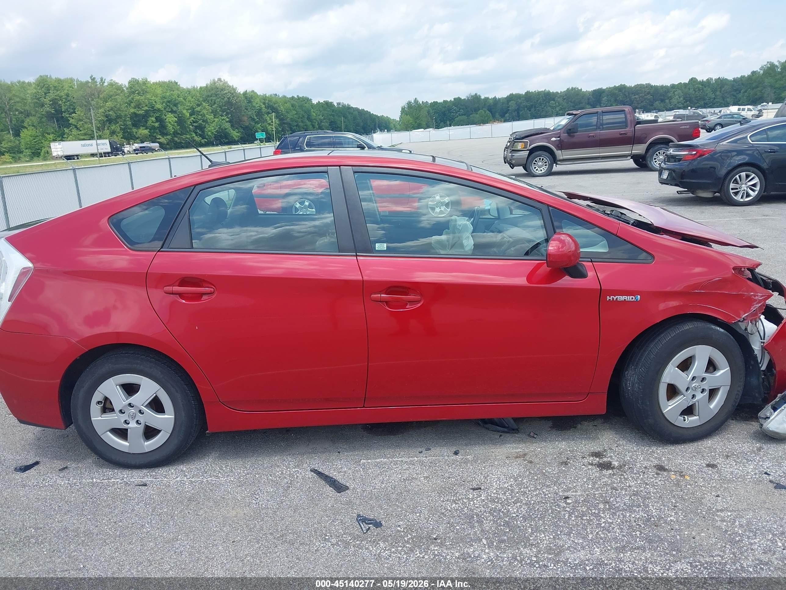 2010 Toyota Prius Iv Red vin: JTDKN3DU7A5014233