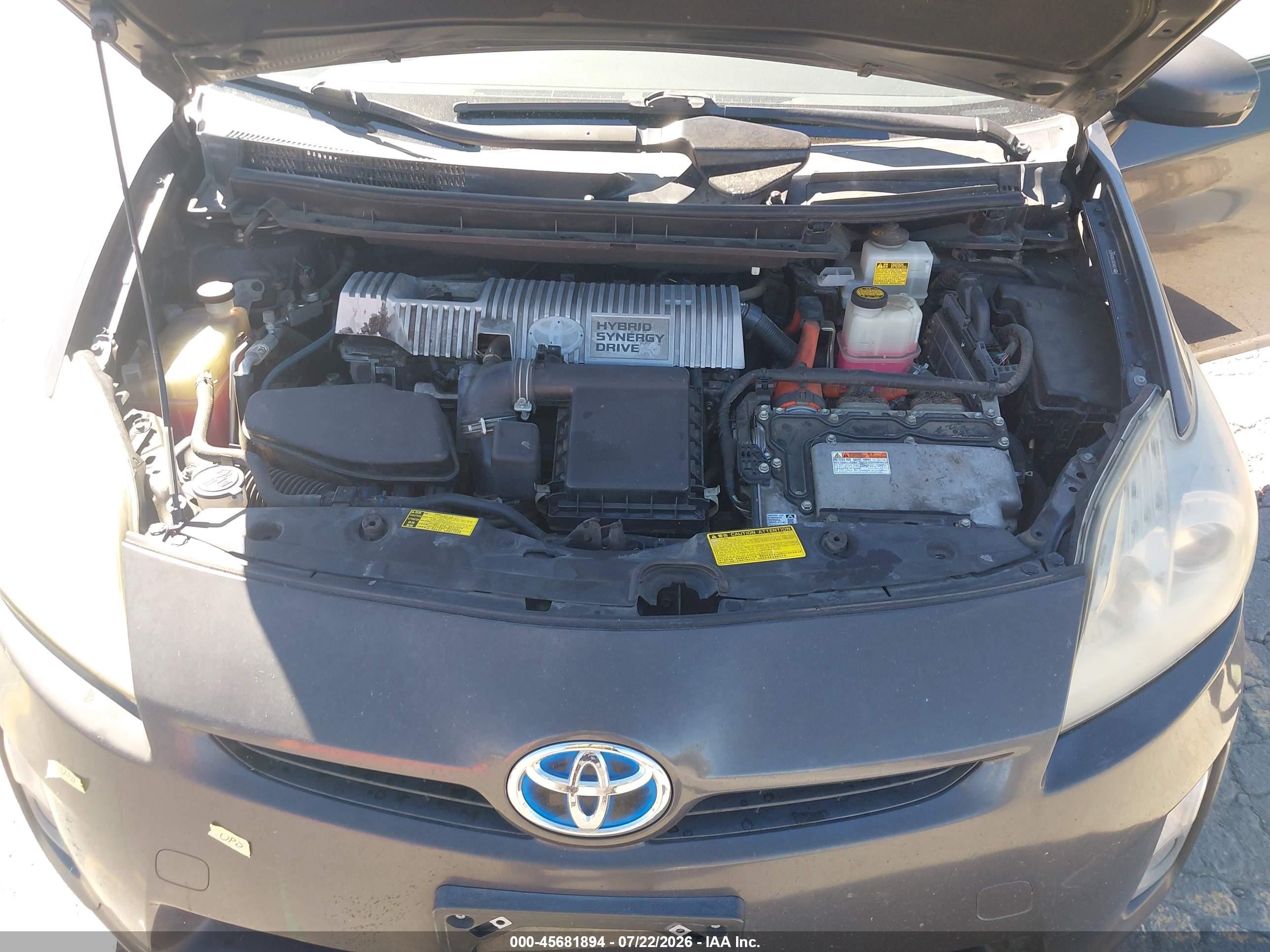 2011 Toyota Prius Two Gray vin: JTDKN3DU7B0264070