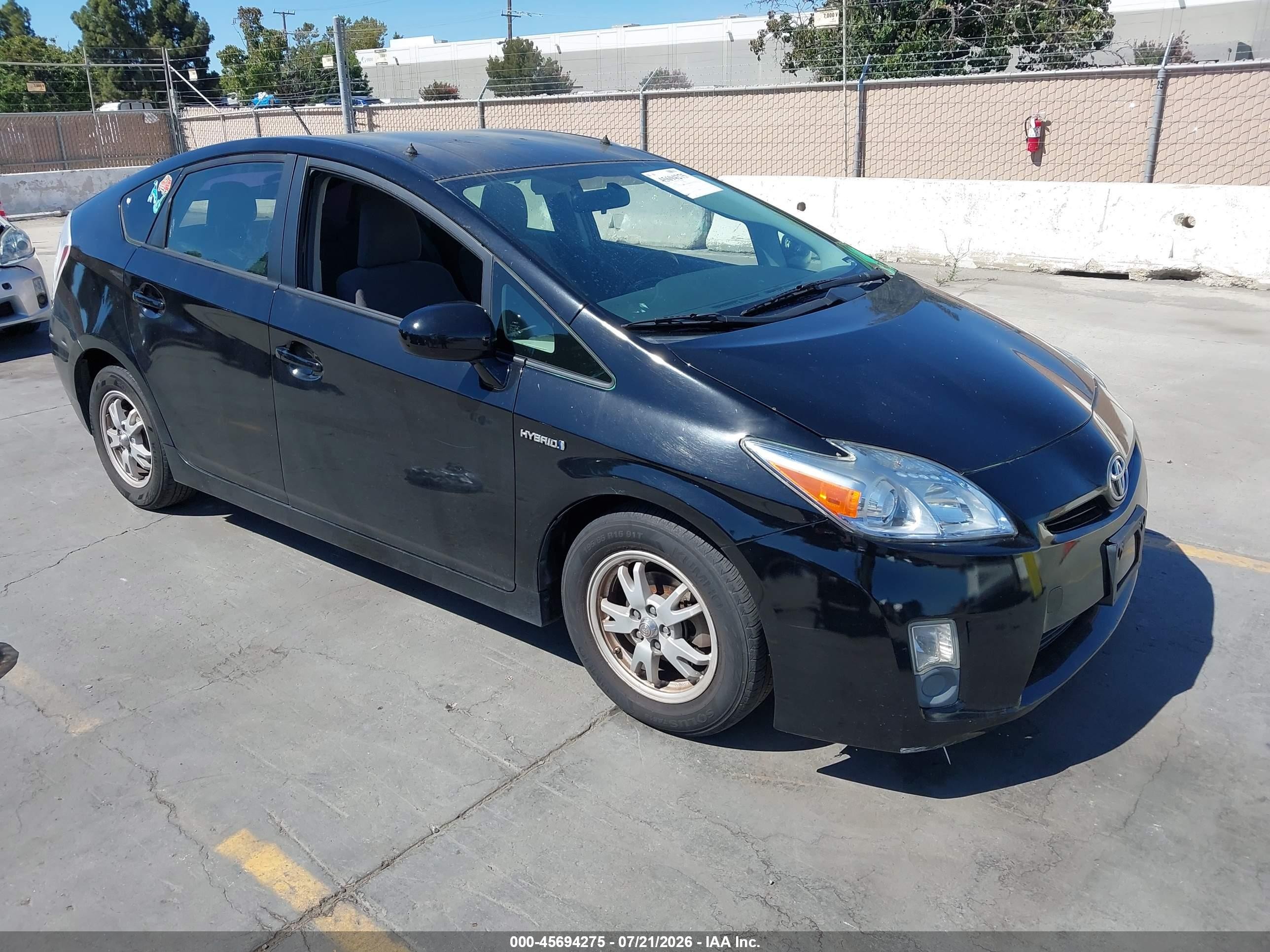 2011 Toyota Prius Two Черный vin: JTDKN3DU7B0269575