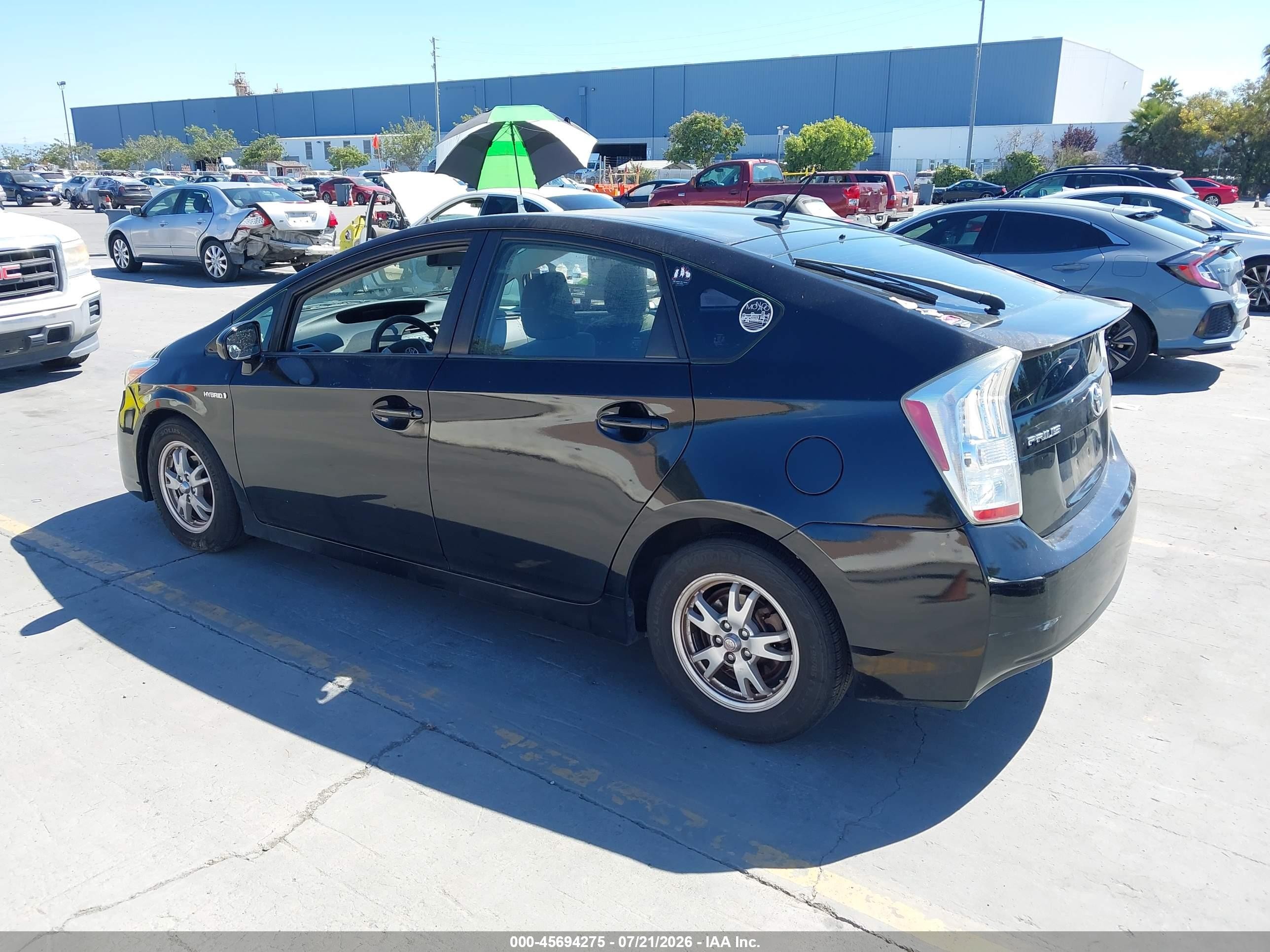 2011 Toyota Prius Two Black vin: JTDKN3DU7B0269575