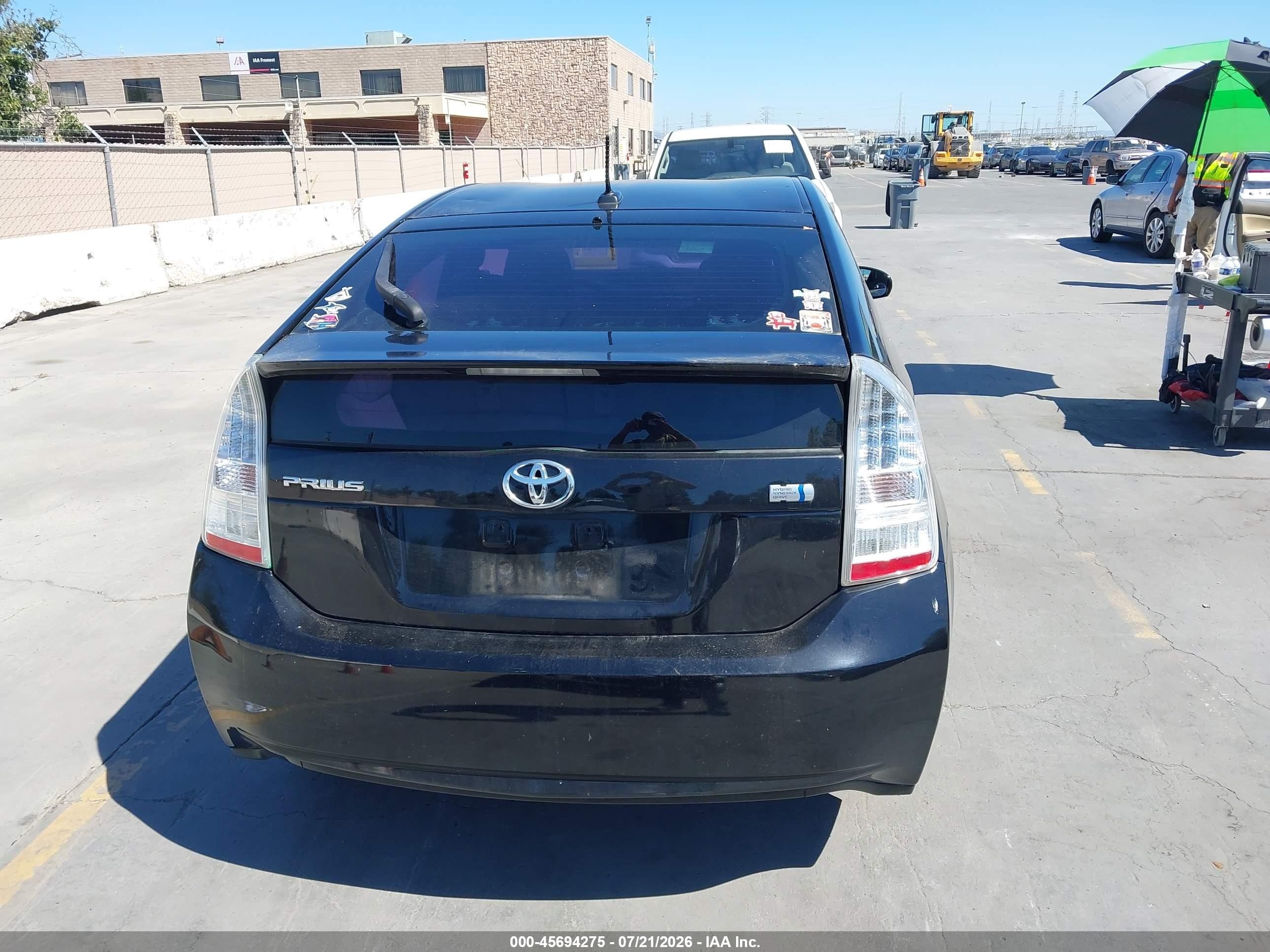 2011 Toyota Prius Two Black vin: JTDKN3DU7B0269575