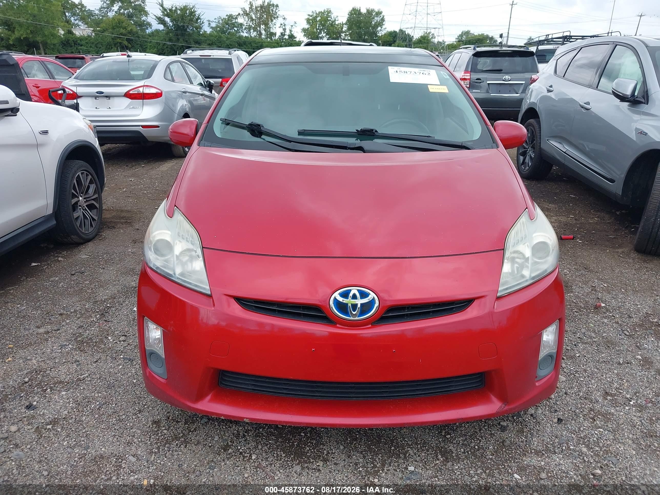 2011 Toyota Prius Four Red vin: JTDKN3DU7B0280284