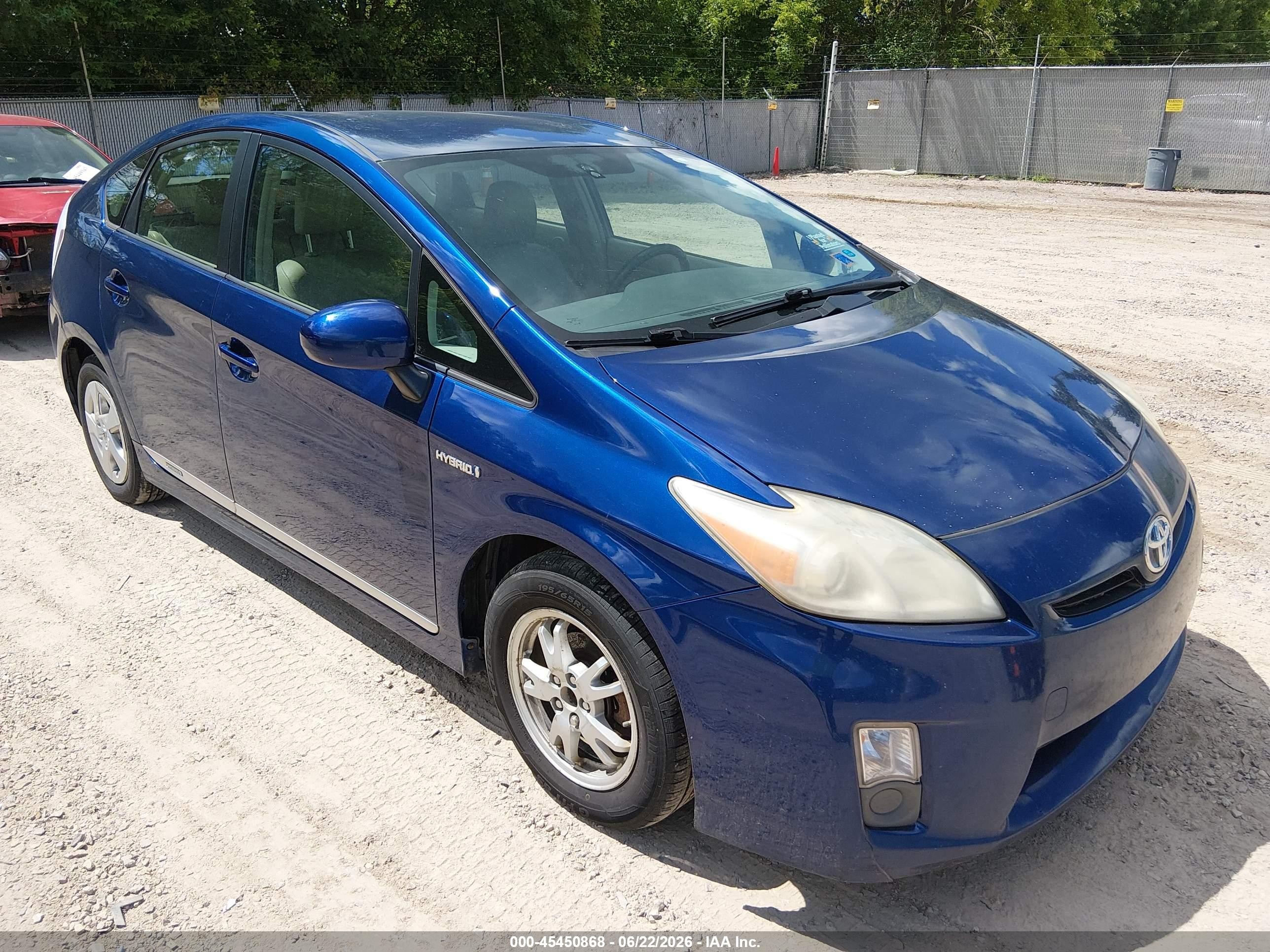 2011 Toyota Prius Four Blue vin: JTDKN3DU7B0294685