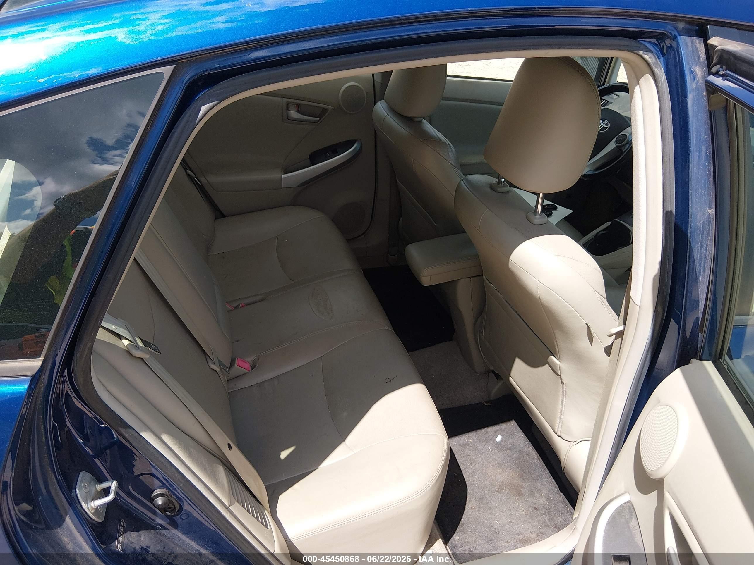 2011 Toyota Prius Four Blue vin: JTDKN3DU7B0294685