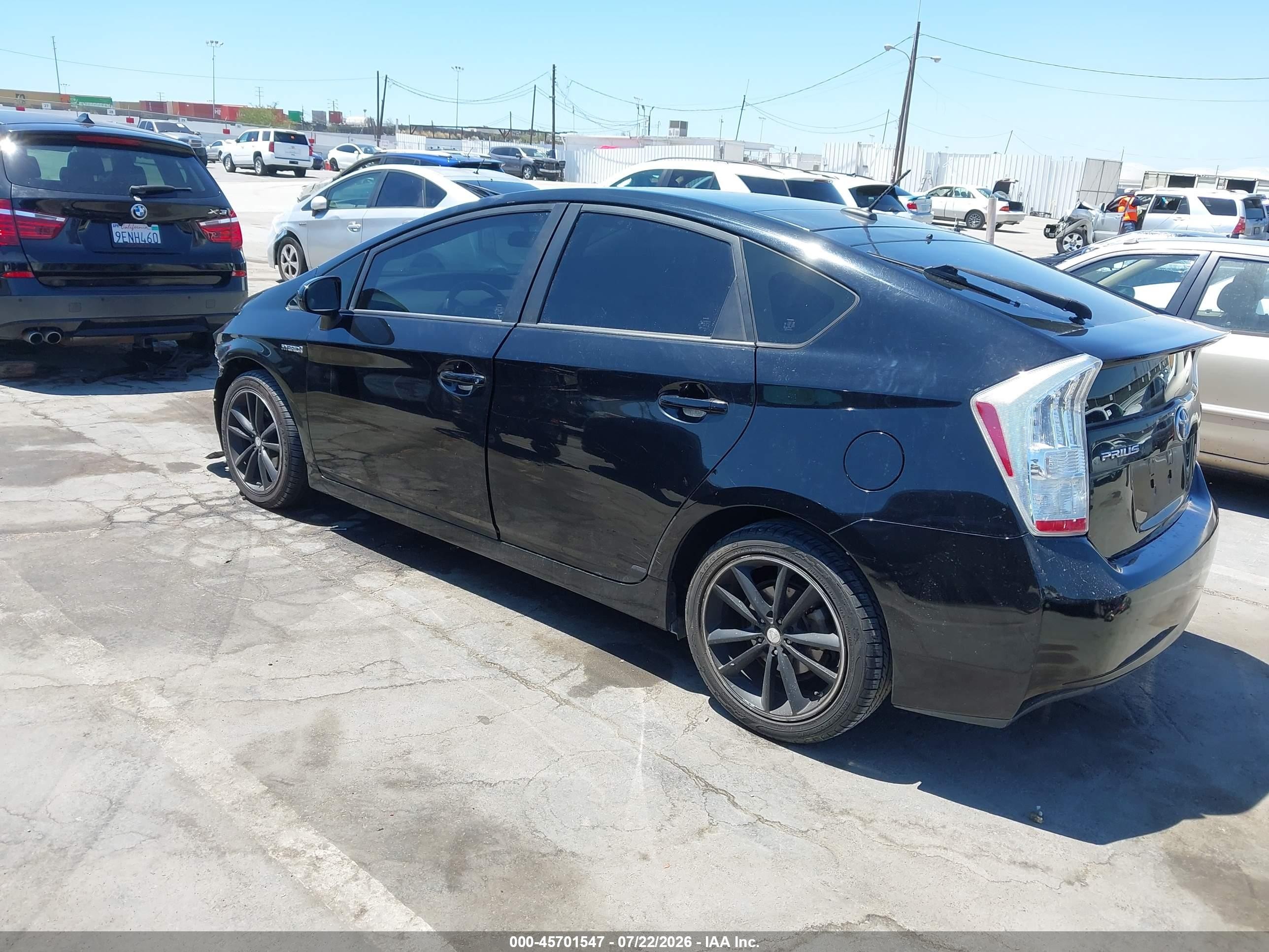 2011 Toyota Prius Three Black vin: JTDKN3DU7B1397342