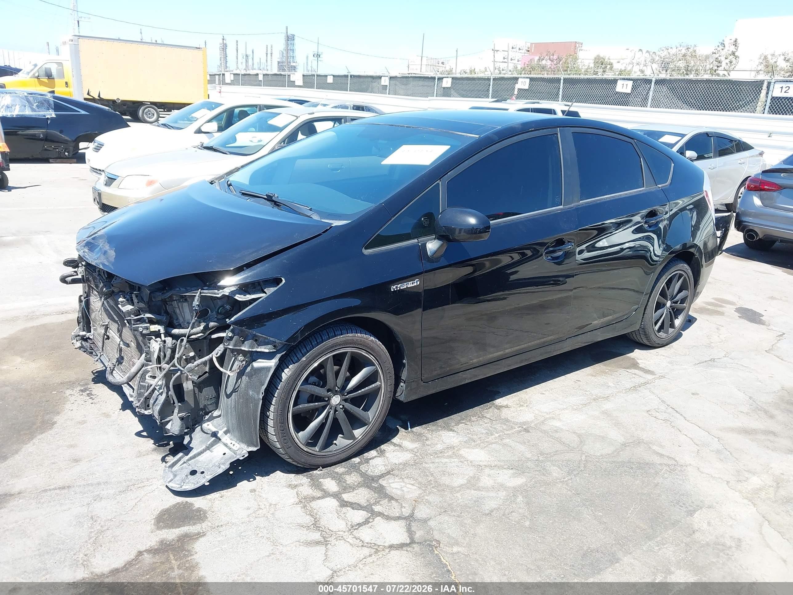2011 Toyota Prius Three Black vin: JTDKN3DU7B1397342