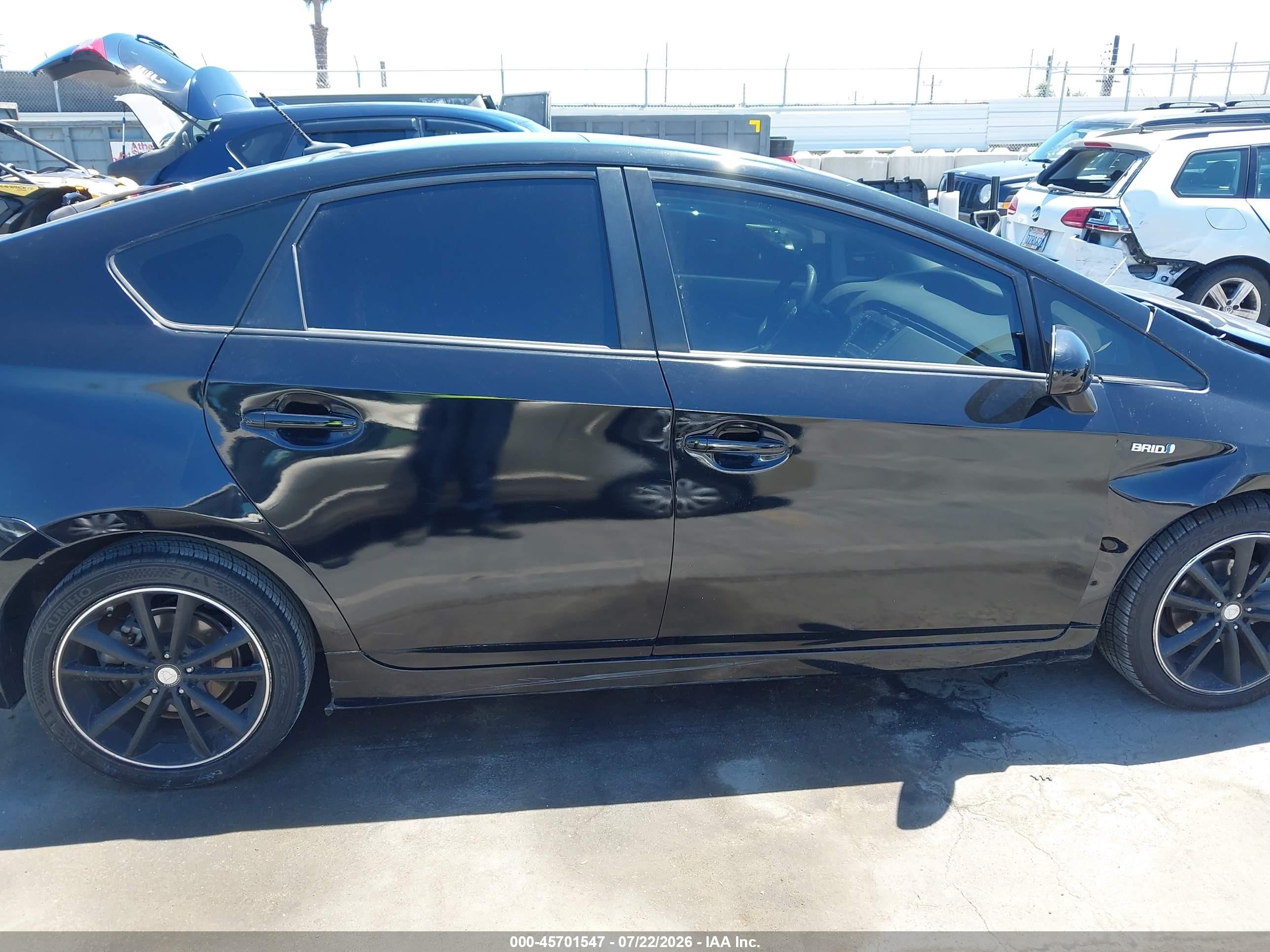 2011 Toyota Prius Three Black vin: JTDKN3DU7B1397342