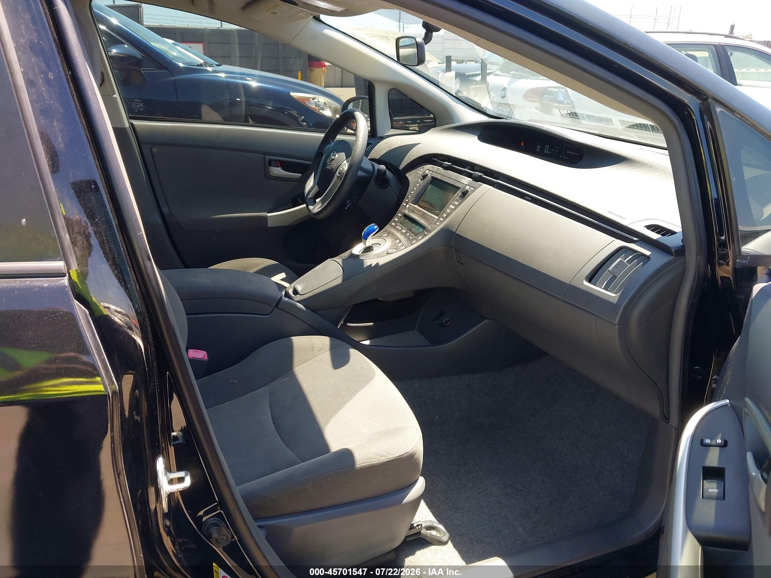 2011 Toyota Prius Three Black vin: JTDKN3DU7B1397342