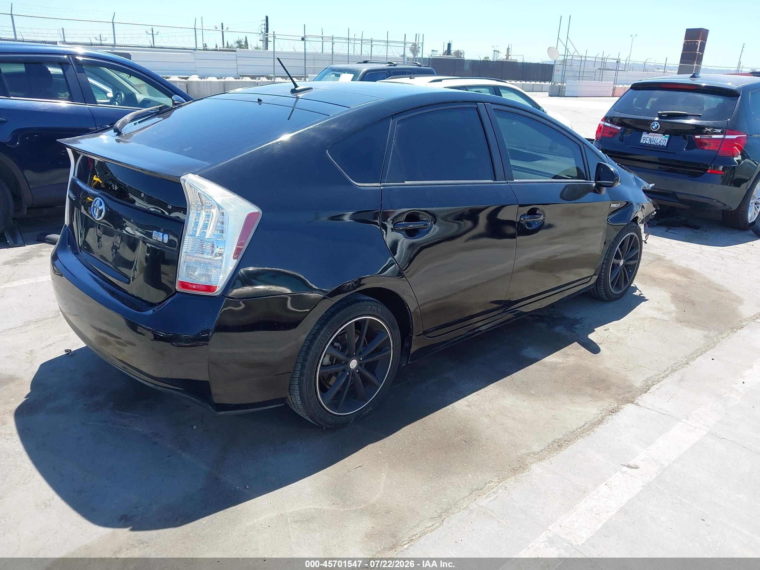 2011 Toyota Prius Three Black vin: JTDKN3DU7B1397342