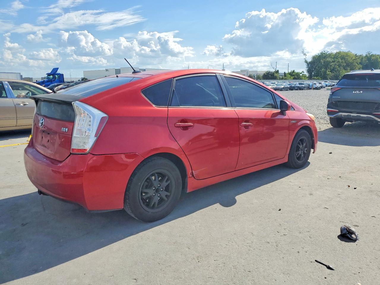 2011 Toyota Prius Two Red vin: JTDKN3DU7B1471245