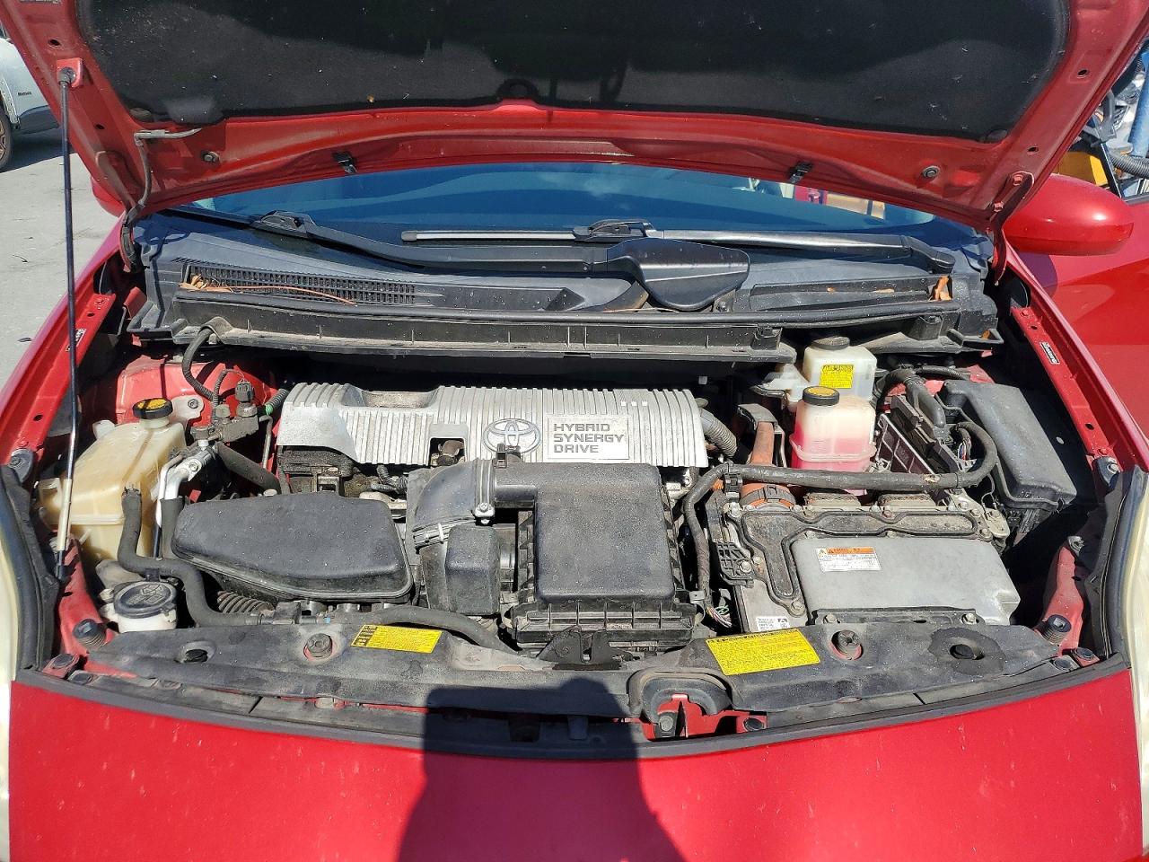 2011 Toyota Prius Two Red vin: JTDKN3DU7B1471245