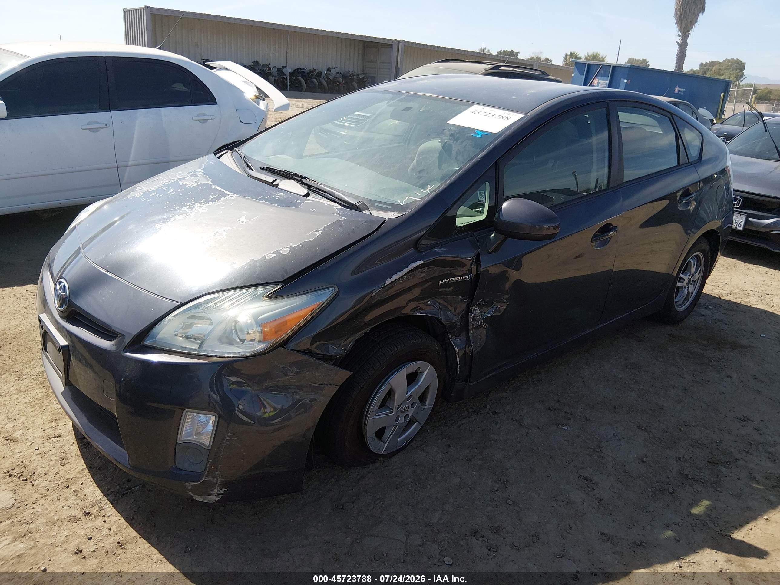 2011 Toyota Prius Two Gray vin: JTDKN3DU7B1478017