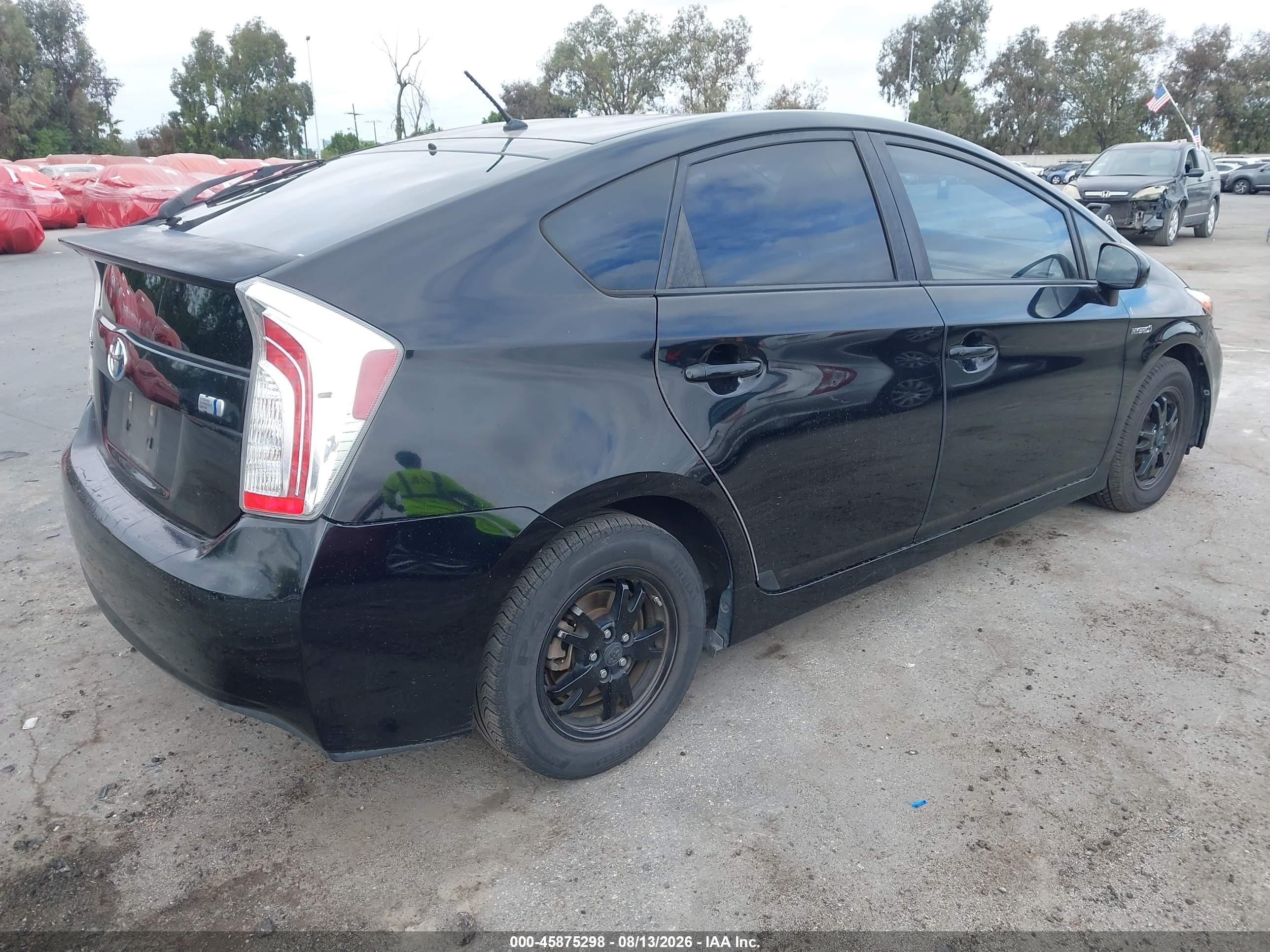 2012 Toyota Prius Two Black vin: JTDKN3DU7C0333339
