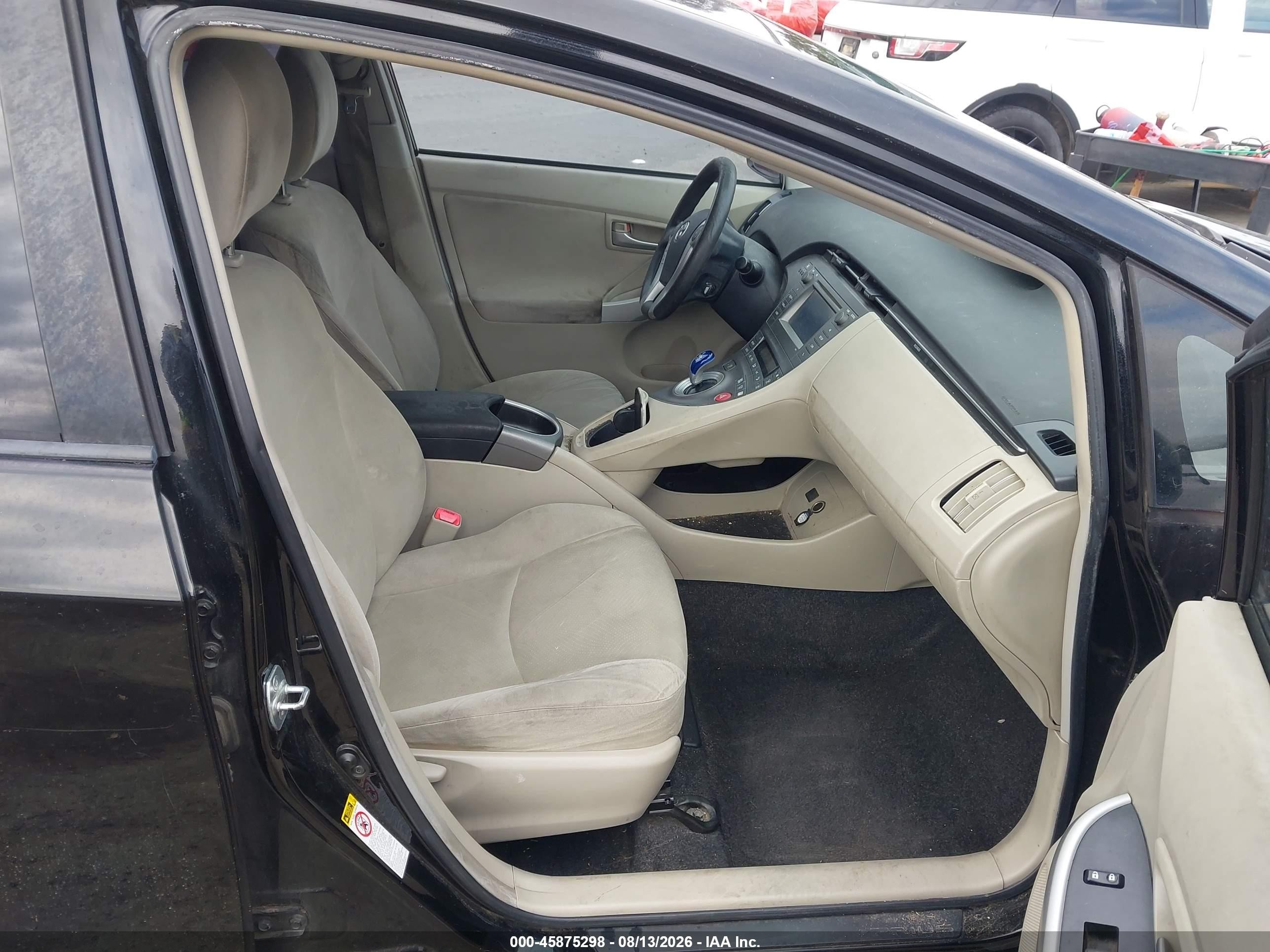 2012 Toyota Prius Two Black vin: JTDKN3DU7C0333339