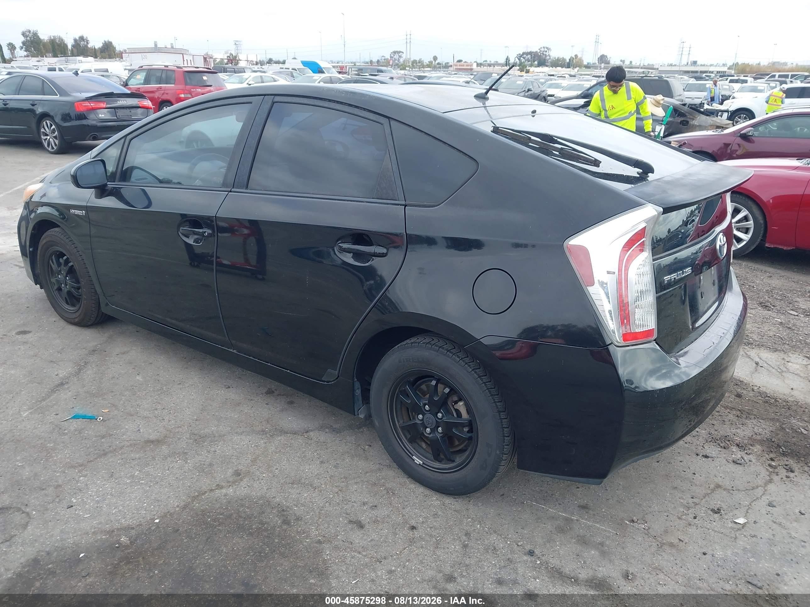 2012 Toyota Prius Two Black vin: JTDKN3DU7C0333339