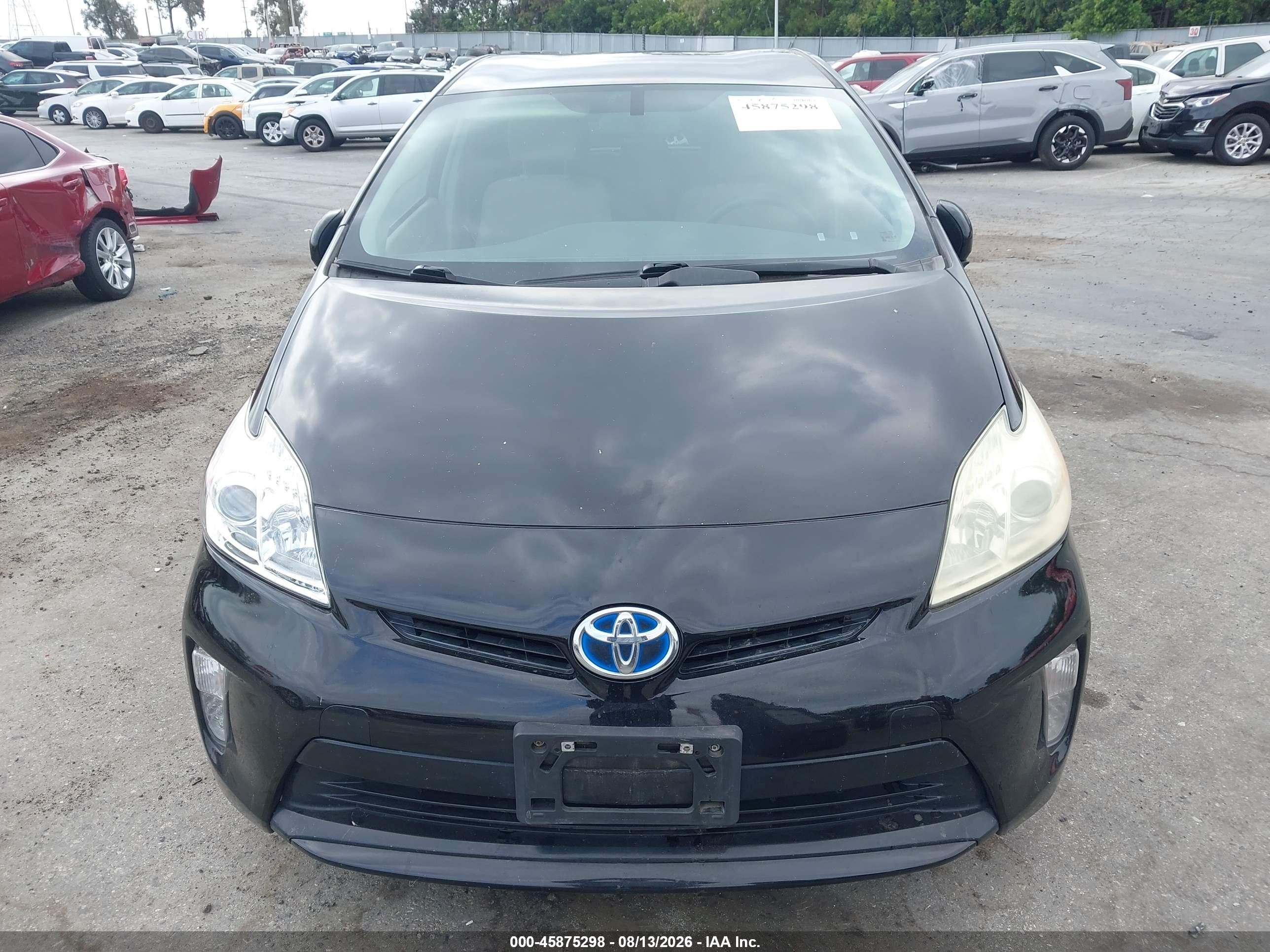 2012 Toyota Prius Two Black vin: JTDKN3DU7C0333339