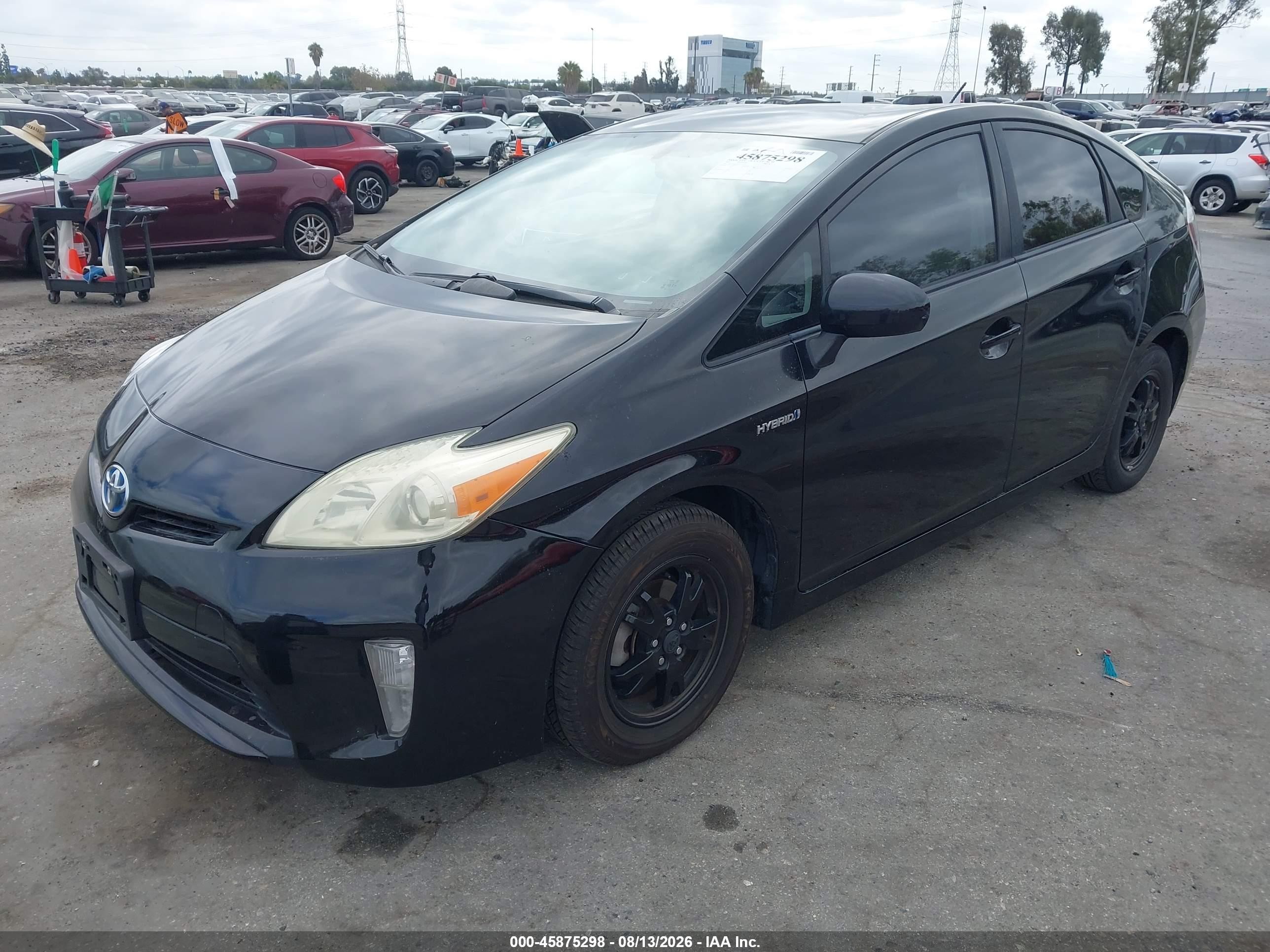 2012 Toyota Prius Two Black vin: JTDKN3DU7C0333339
