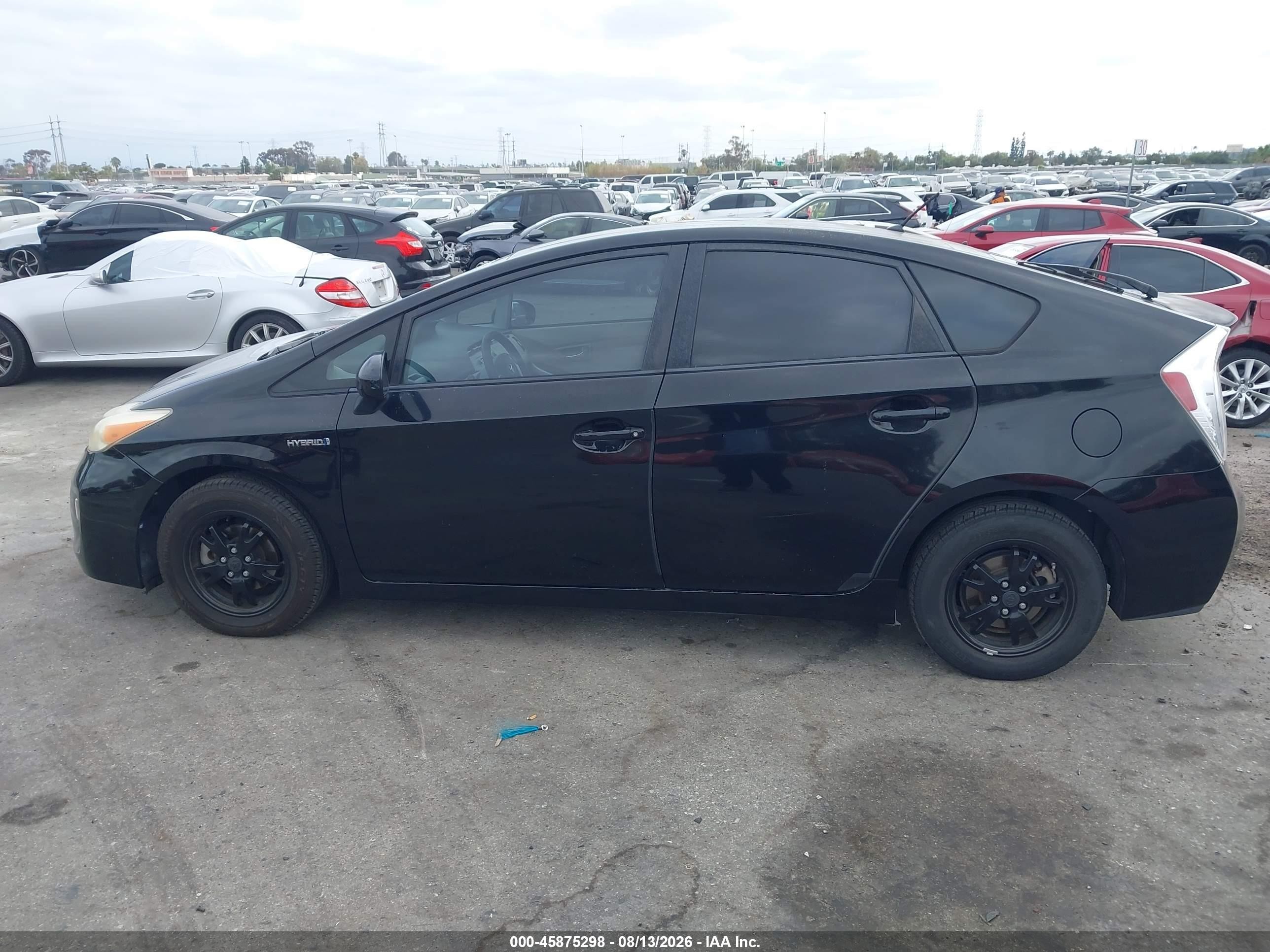 2012 Toyota Prius Two Black vin: JTDKN3DU7C0333339