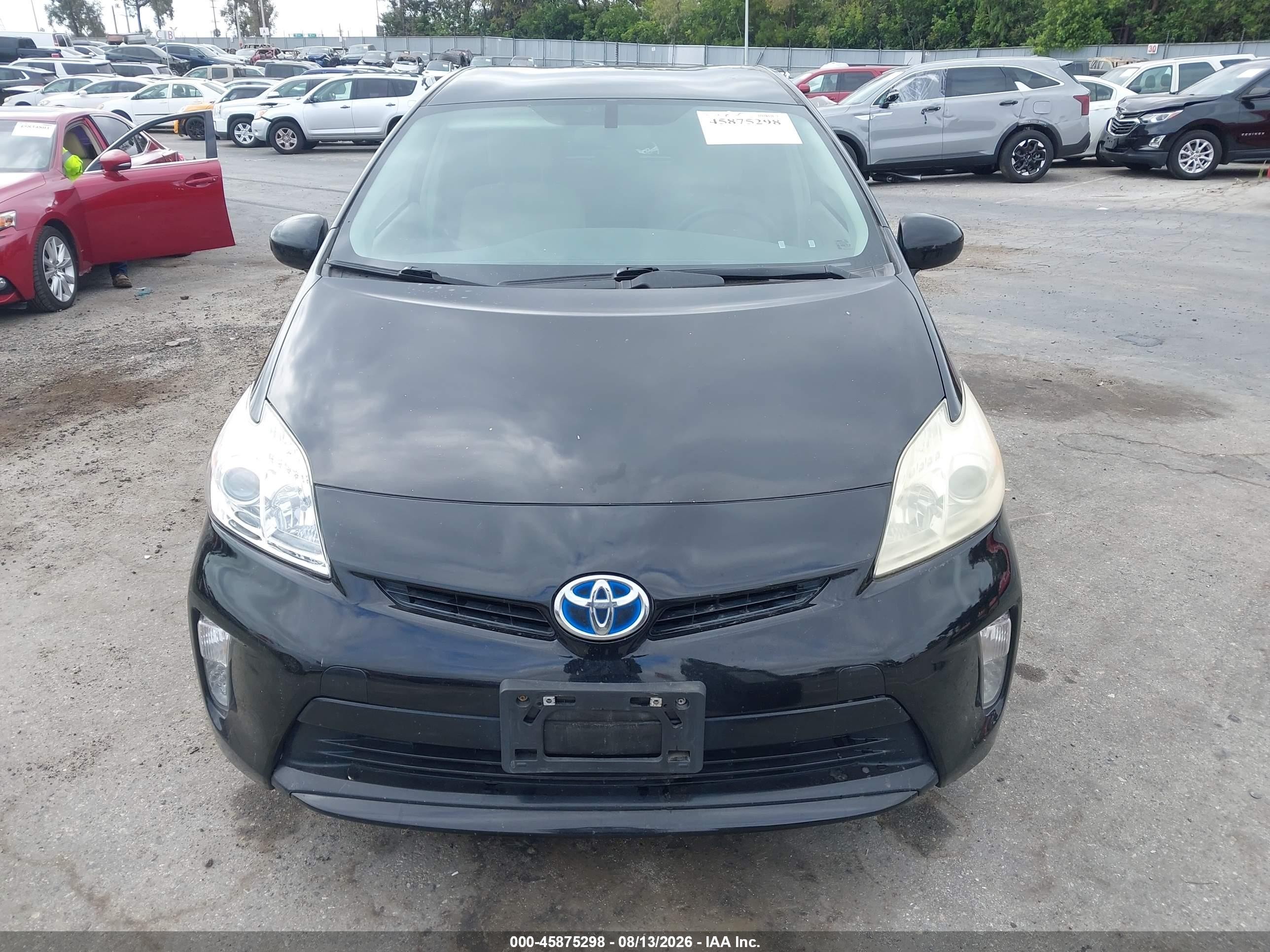 2012 Toyota Prius Two Black vin: JTDKN3DU7C0333339