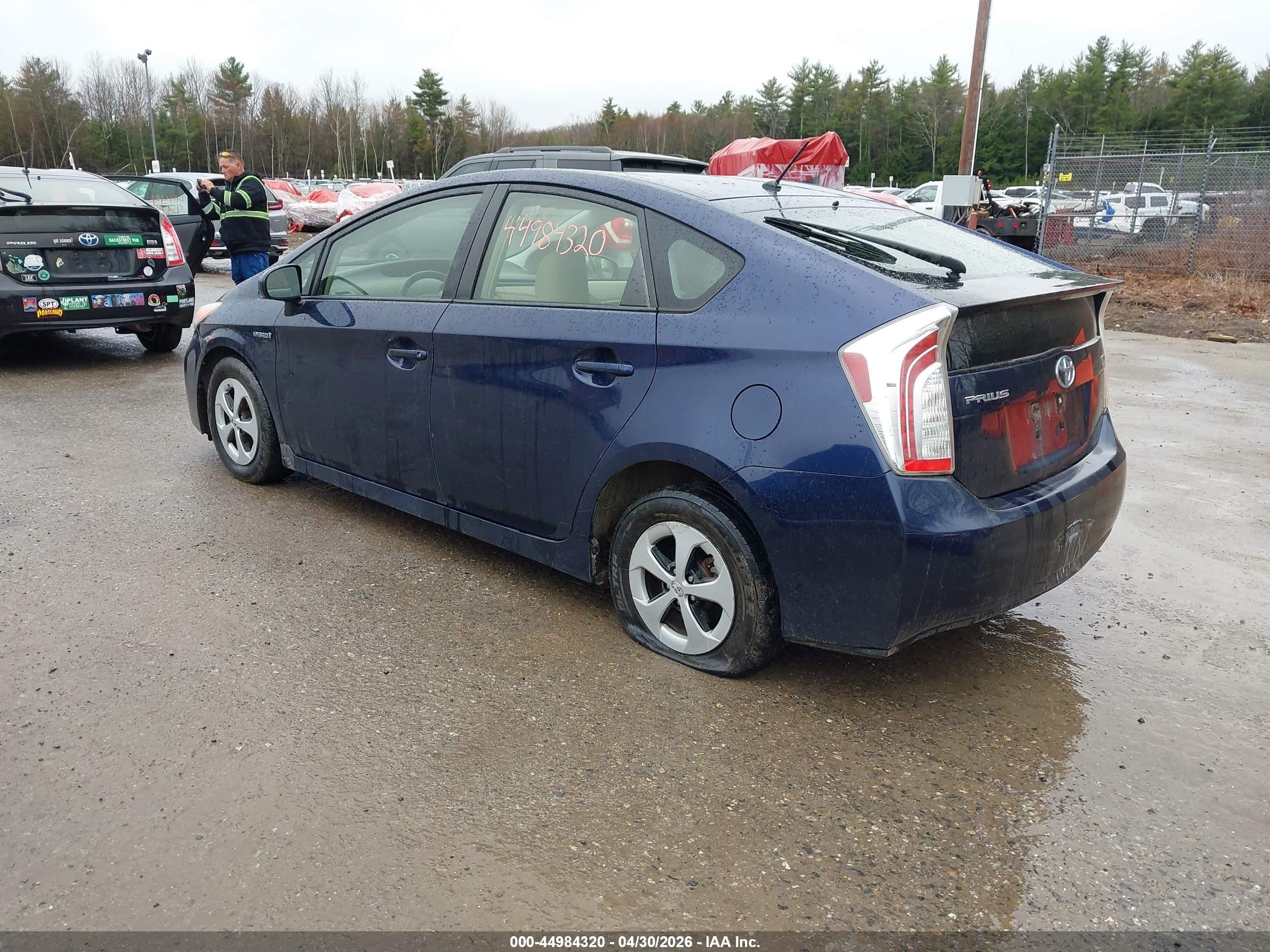 2012 Toyota Prius Two Blue vin: JTDKN3DU7C0333972