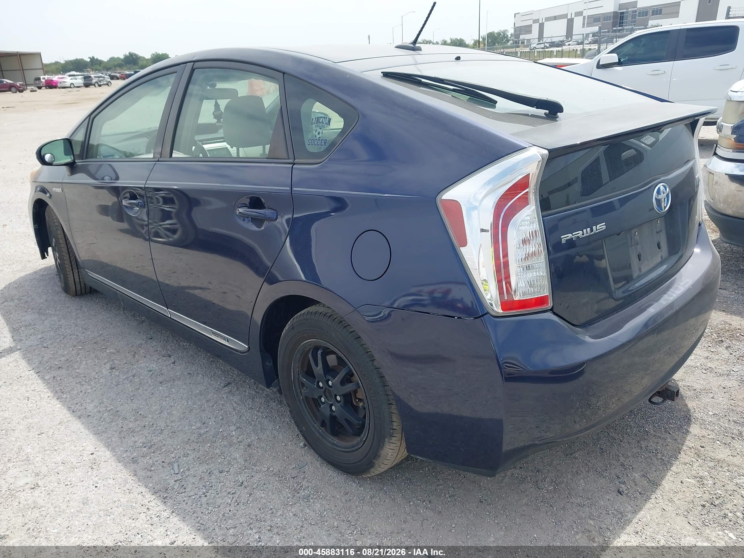 2012 Toyota Prius Three Blue vin: JTDKN3DU7C0335656