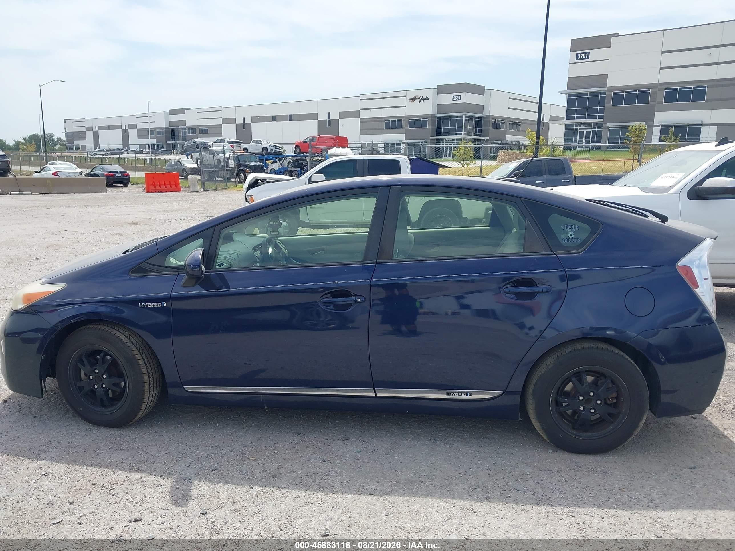 2012 Toyota Prius Three Blue vin: JTDKN3DU7C0335656