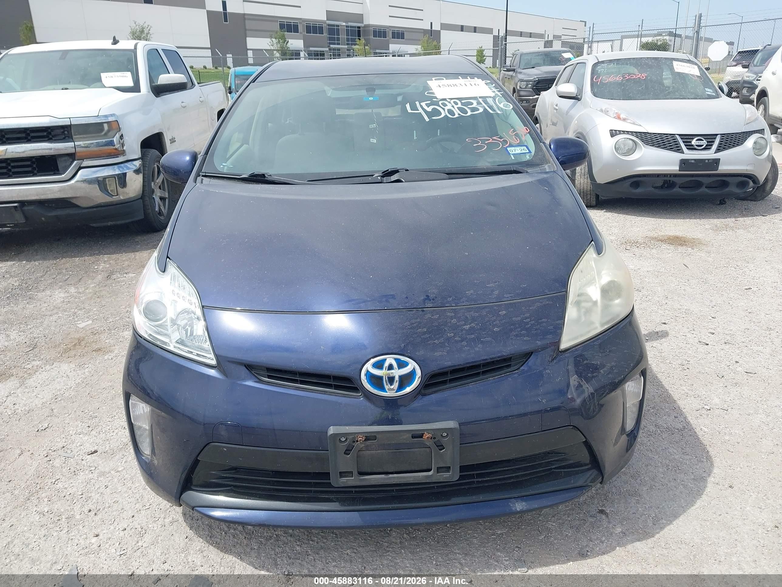 2012 Toyota Prius Three Blue vin: JTDKN3DU7C0335656