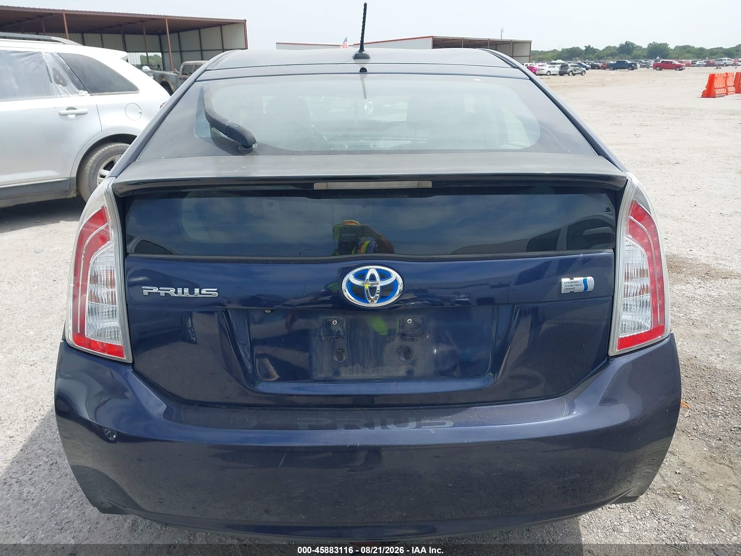 2012 Toyota Prius Three Blue vin: JTDKN3DU7C0335656