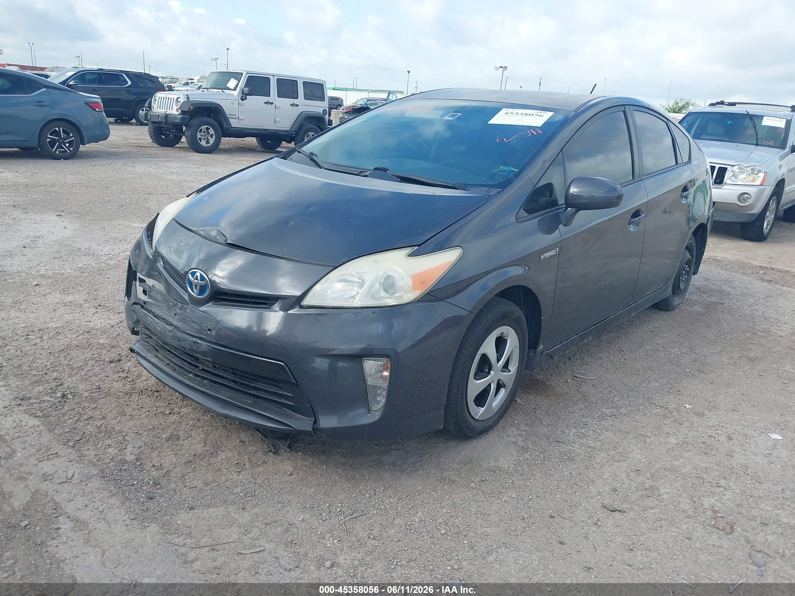 2012 Toyota Prius Four Gray vin: JTDKN3DU7C1481338