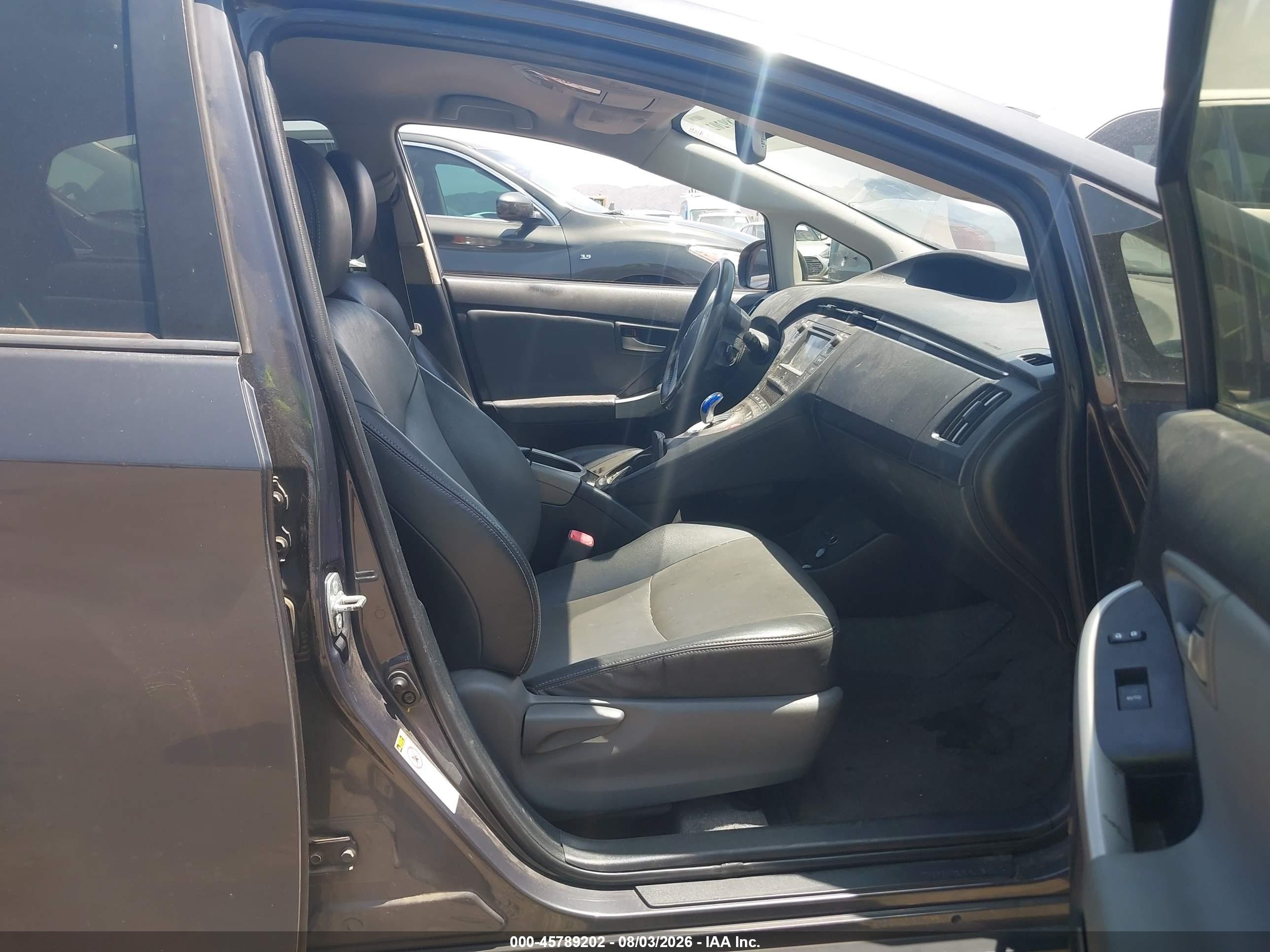 2012 Toyota Prius Four Black vin: JTDKN3DU7C1499015